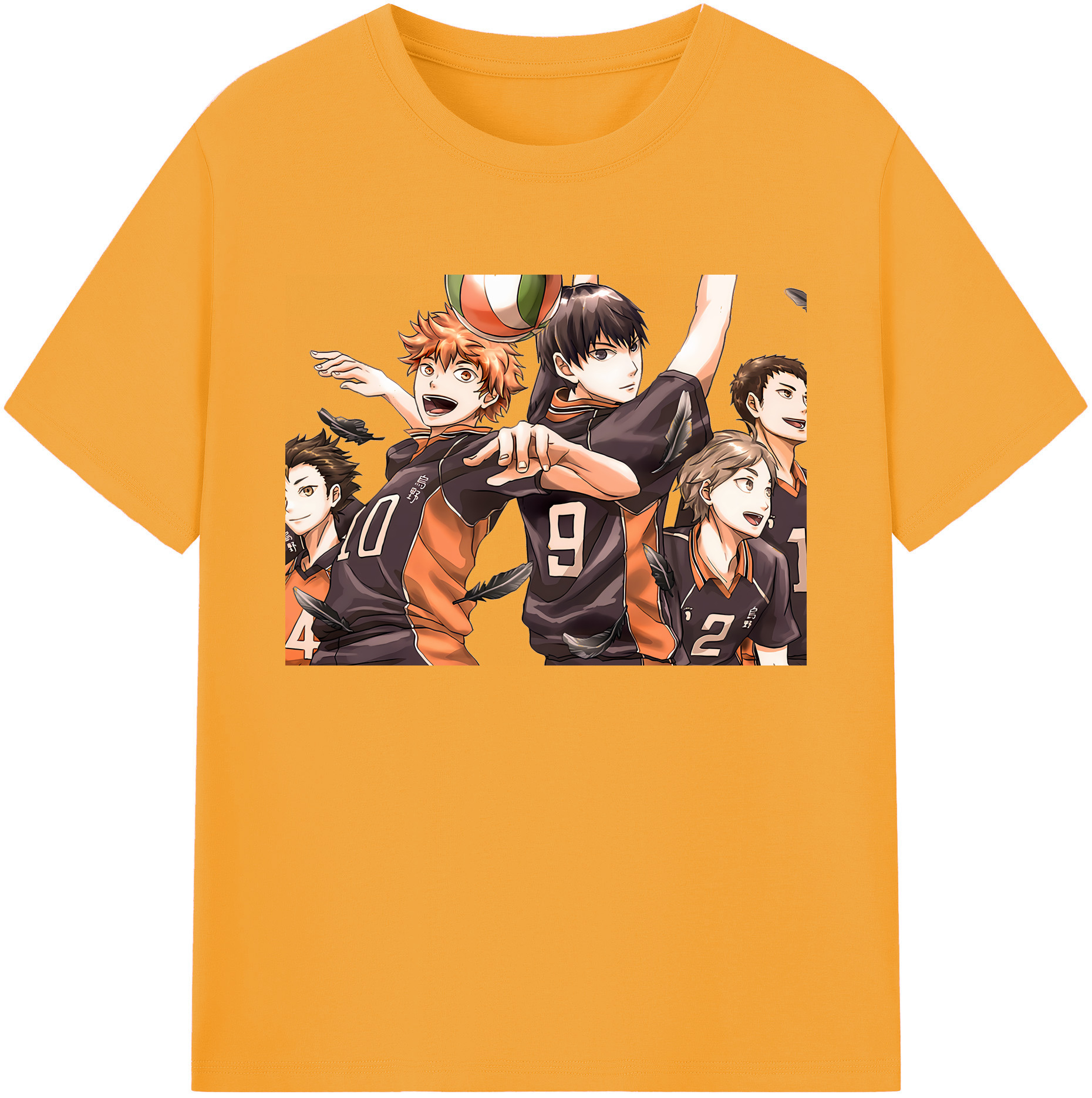 （画像用） ハイキュー!! Haikyu!! 綿100％ メンズ半袖Tシャツ｜肌触りやわらか＆通気性
