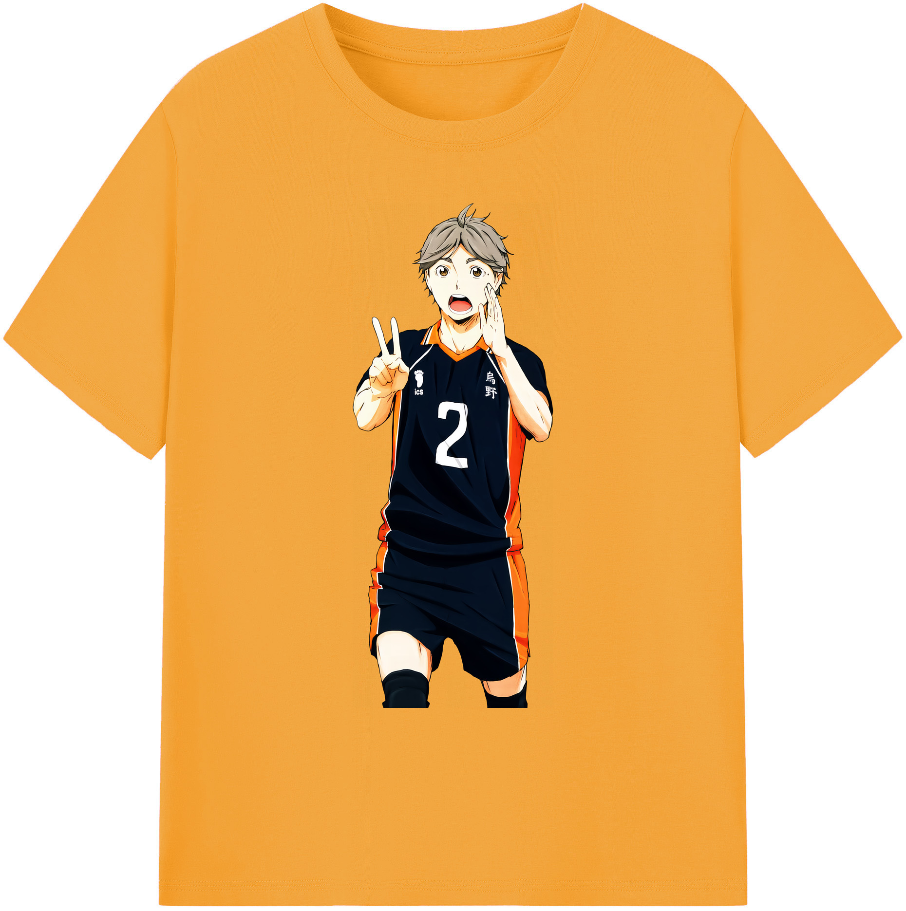 （画像用） ハイキュー!! Haikyu!! 綿100％ メンズ半袖Tシャツ｜肌触りやわらか＆通気性