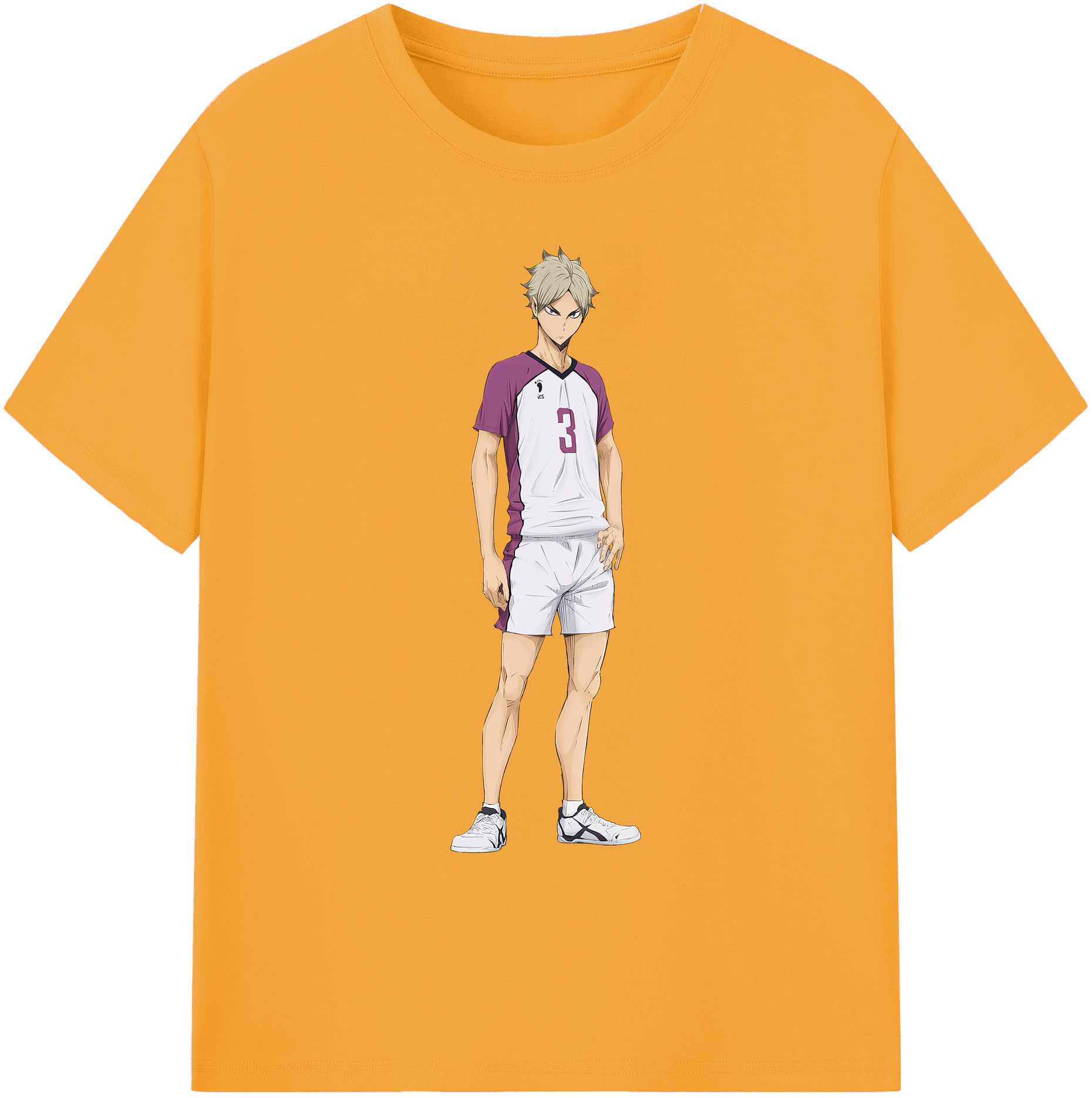 （画像用） ハイキュー!! Haikyu!! 綿100％ メンズ半袖Tシャツ｜肌触りやわらか＆通気性