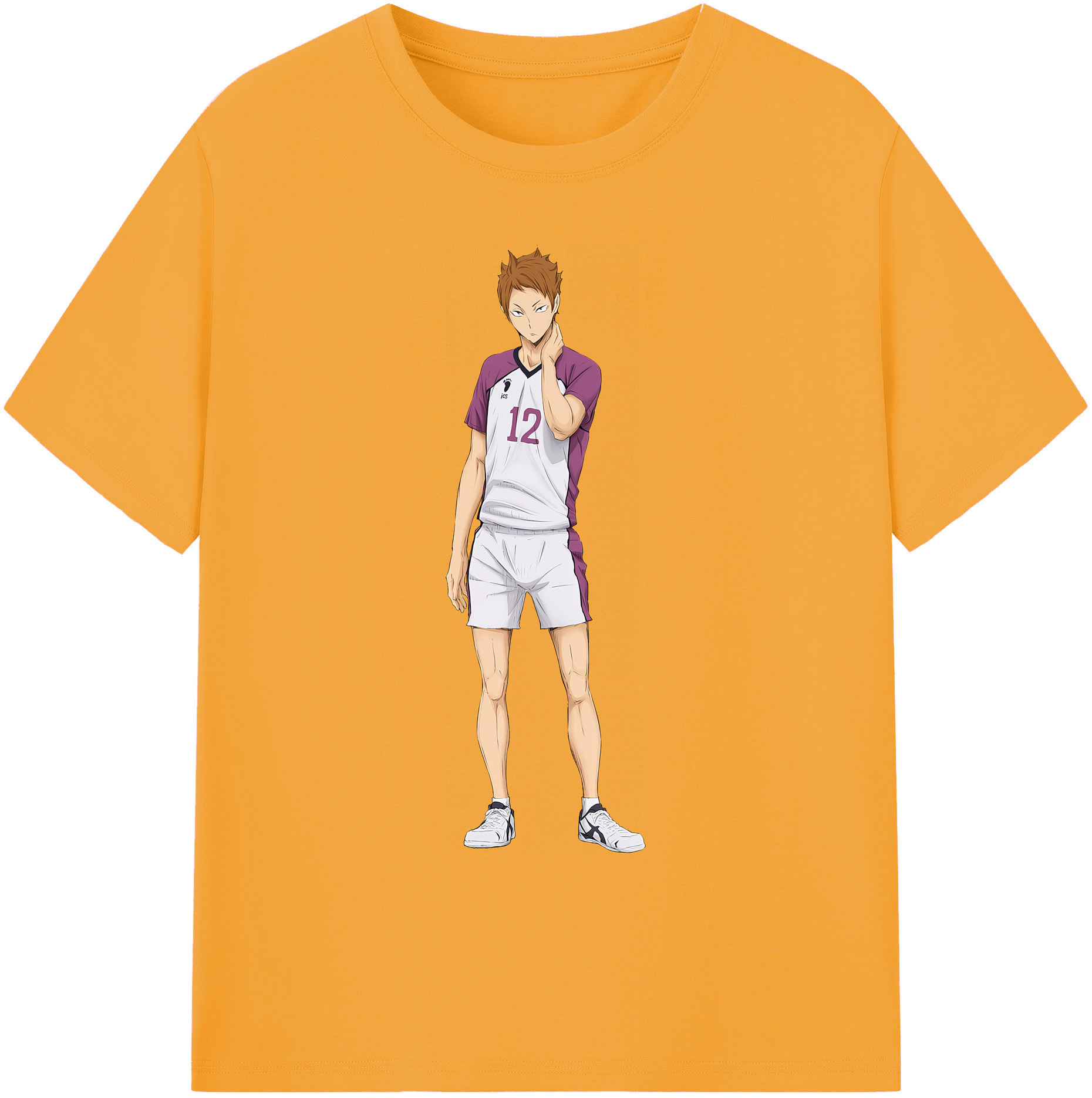 （画像用） ハイキュー!! Haikyu!! 綿100％ メンズ半袖Tシャツ｜肌触りやわらか＆通気性
