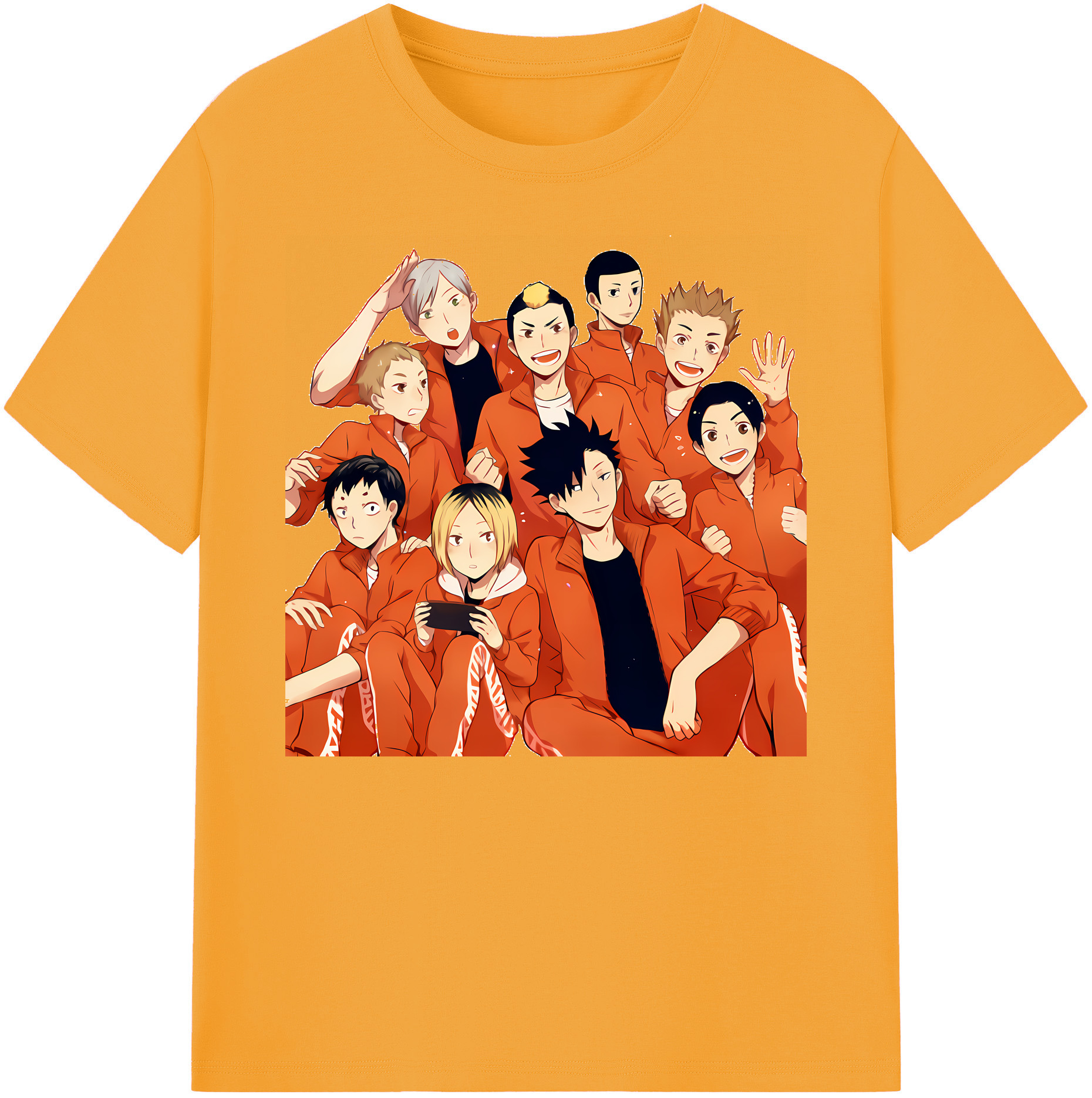 （画像用） ハイキュー!! Haikyu!! 綿100％ メンズ半袖Tシャツ｜肌触りやわらか＆通気性