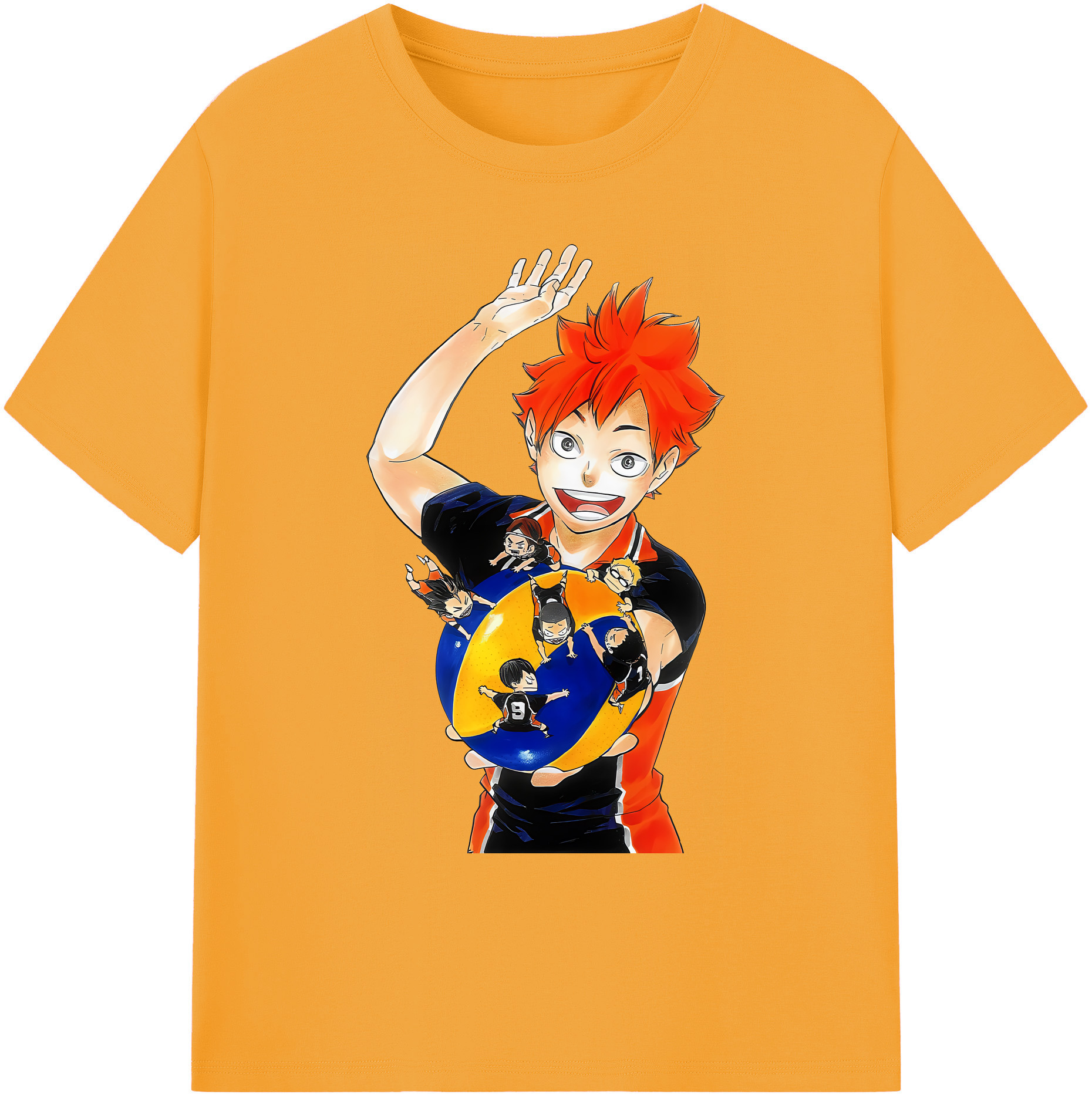 （画像用） ハイキュー!! Haikyu!! 綿100％ メンズ半袖Tシャツ｜肌触りやわらか＆通気性