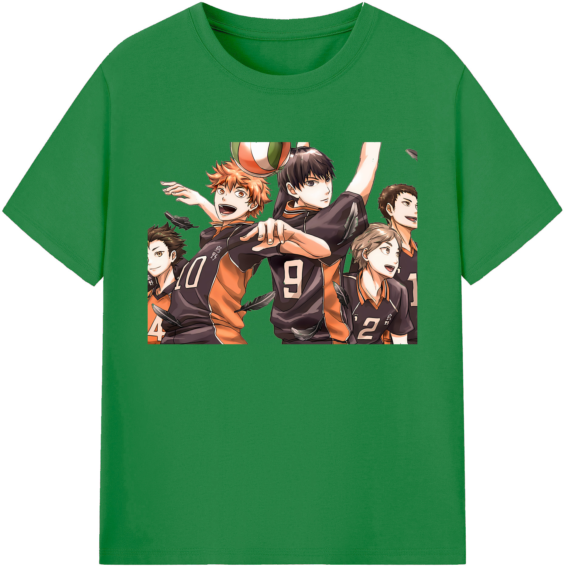 （画像用） ハイキュー!! Haikyu!! 綿100％ メンズ半袖Tシャツ｜肌触りやわらか＆通気性