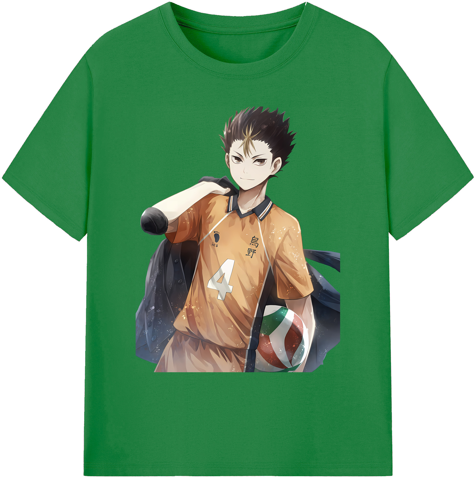 （画像用） ハイキュー!! Haikyu!! 綿100％ メンズ半袖Tシャツ｜肌触りやわらか＆通気性