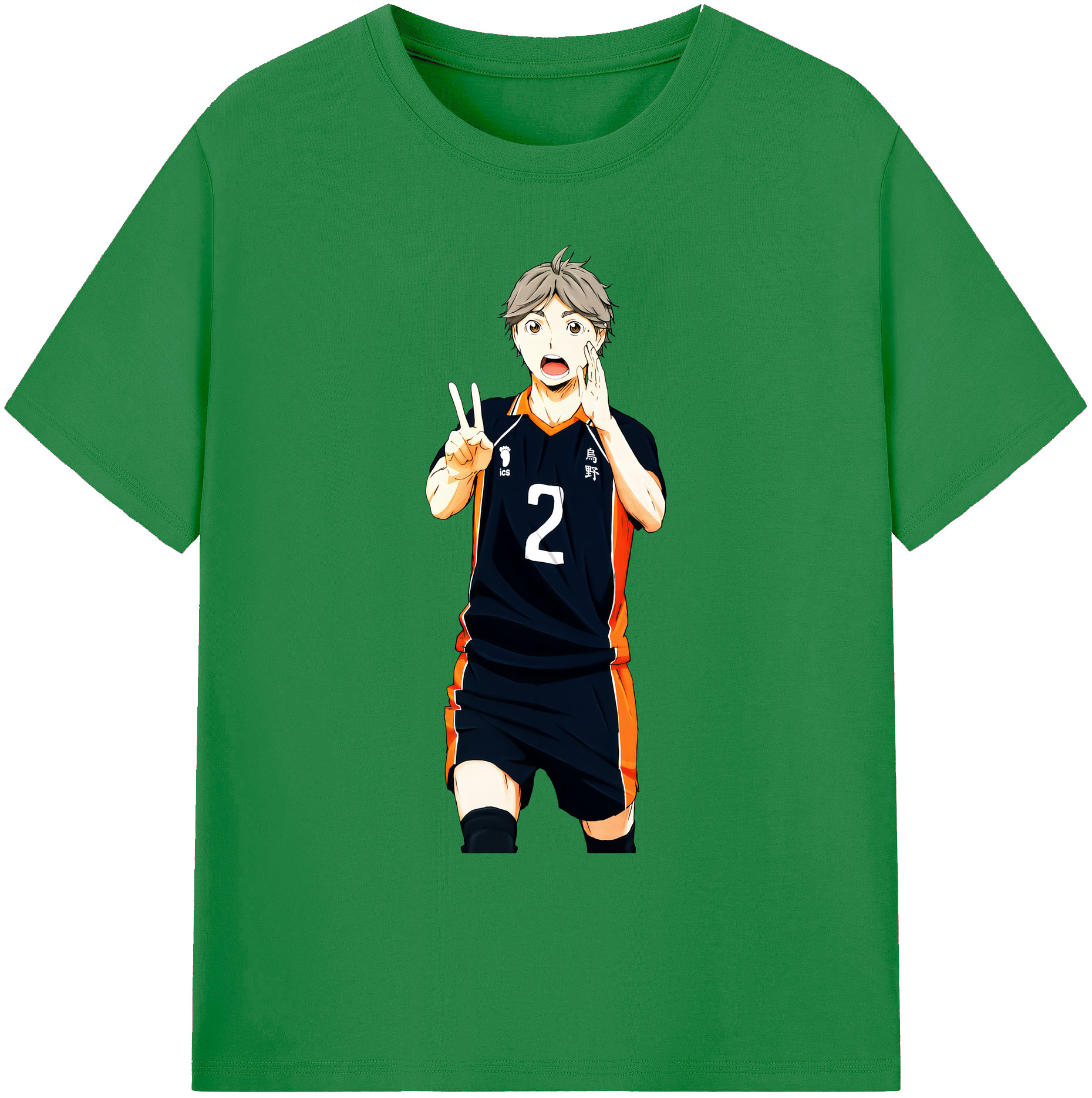 （画像用） ハイキュー!! Haikyu!! 綿100％ メンズ半袖Tシャツ｜肌触りやわらか＆通気性