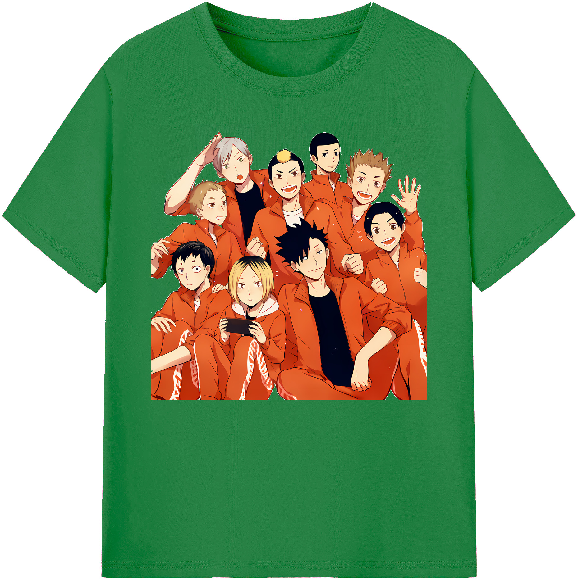 （画像用） ハイキュー!! Haikyu!! 綿100％ メンズ半袖Tシャツ｜肌触りやわらか＆通気性
