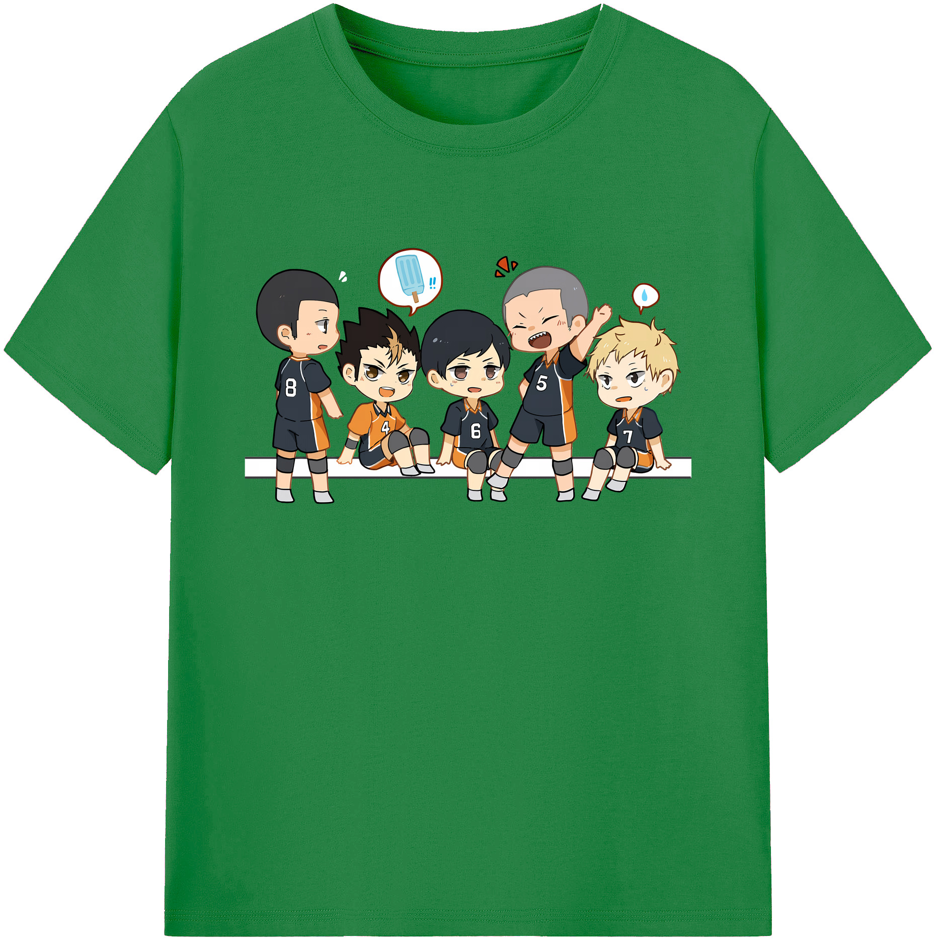 （画像用） ハイキュー!! Haikyu!! 綿100％ メンズ半袖Tシャツ｜肌触りやわらか＆通気性