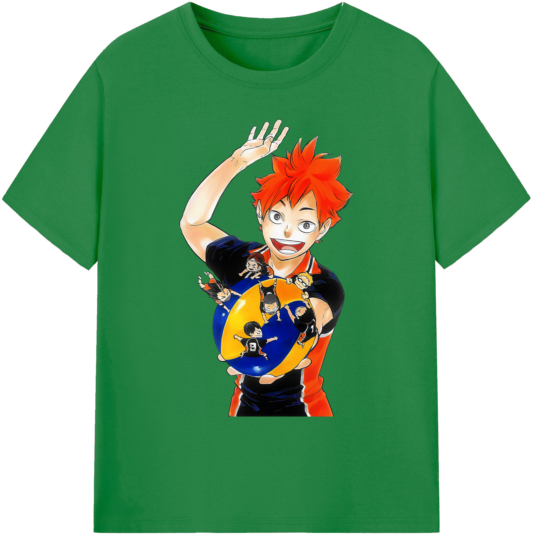 （画像用） ハイキュー!! Haikyu!! 綿100％ メンズ半袖Tシャツ｜肌触りやわらか＆通気性