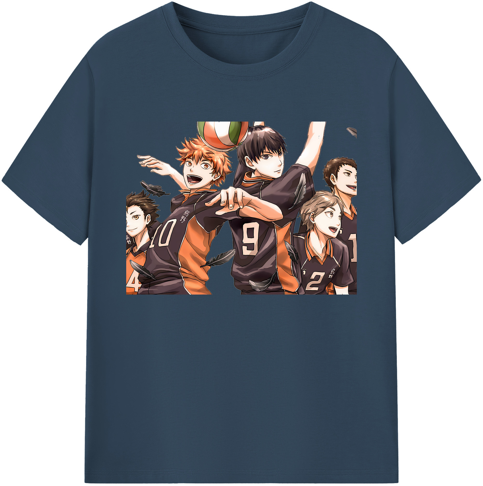 （画像用） ハイキュー!! Haikyu!! 綿100％ メンズ半袖Tシャツ｜肌触りやわらか＆通気性