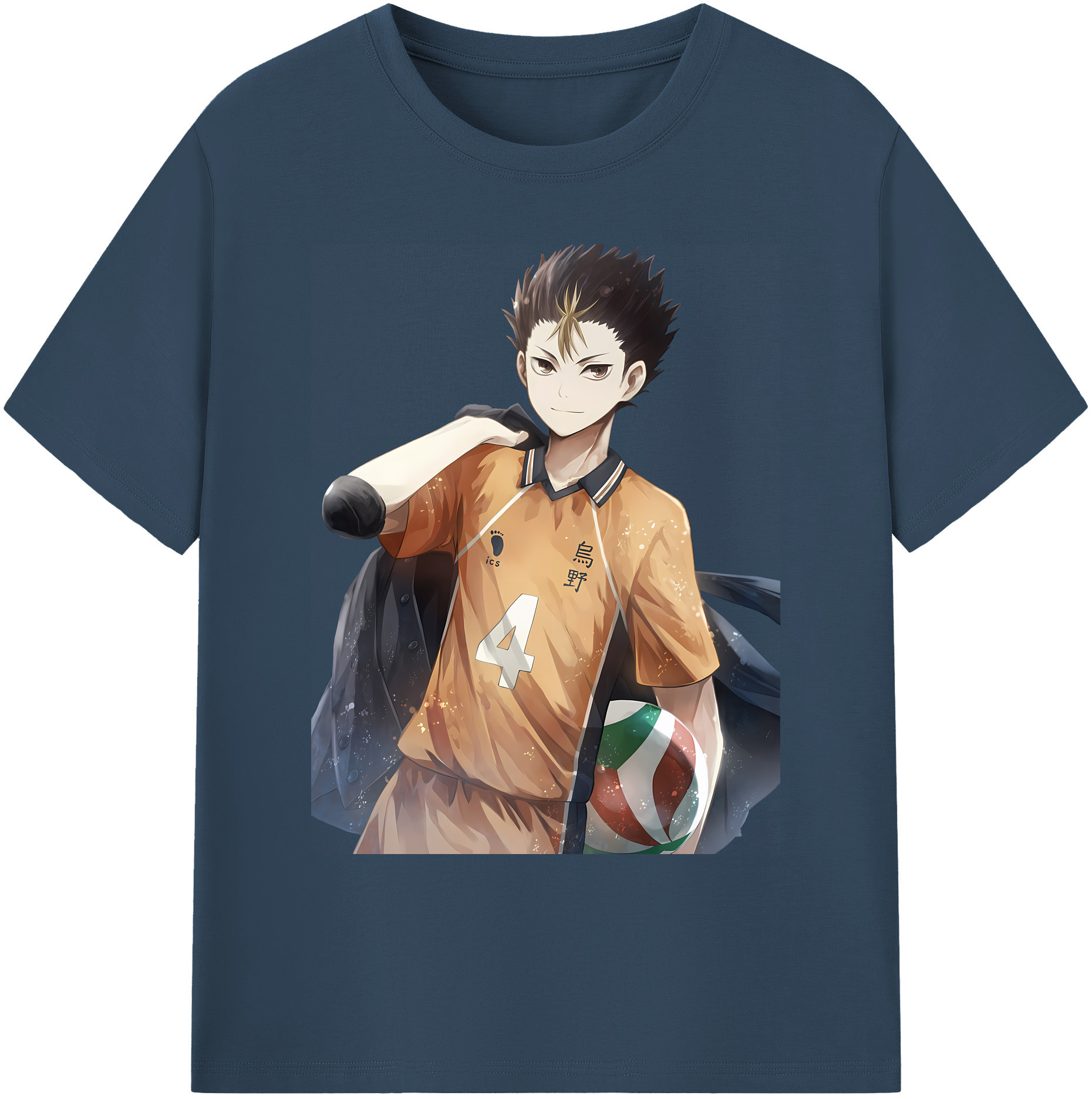 （画像用） ハイキュー!! Haikyu!! 綿100％ メンズ半袖Tシャツ｜肌触りやわらか＆通気性