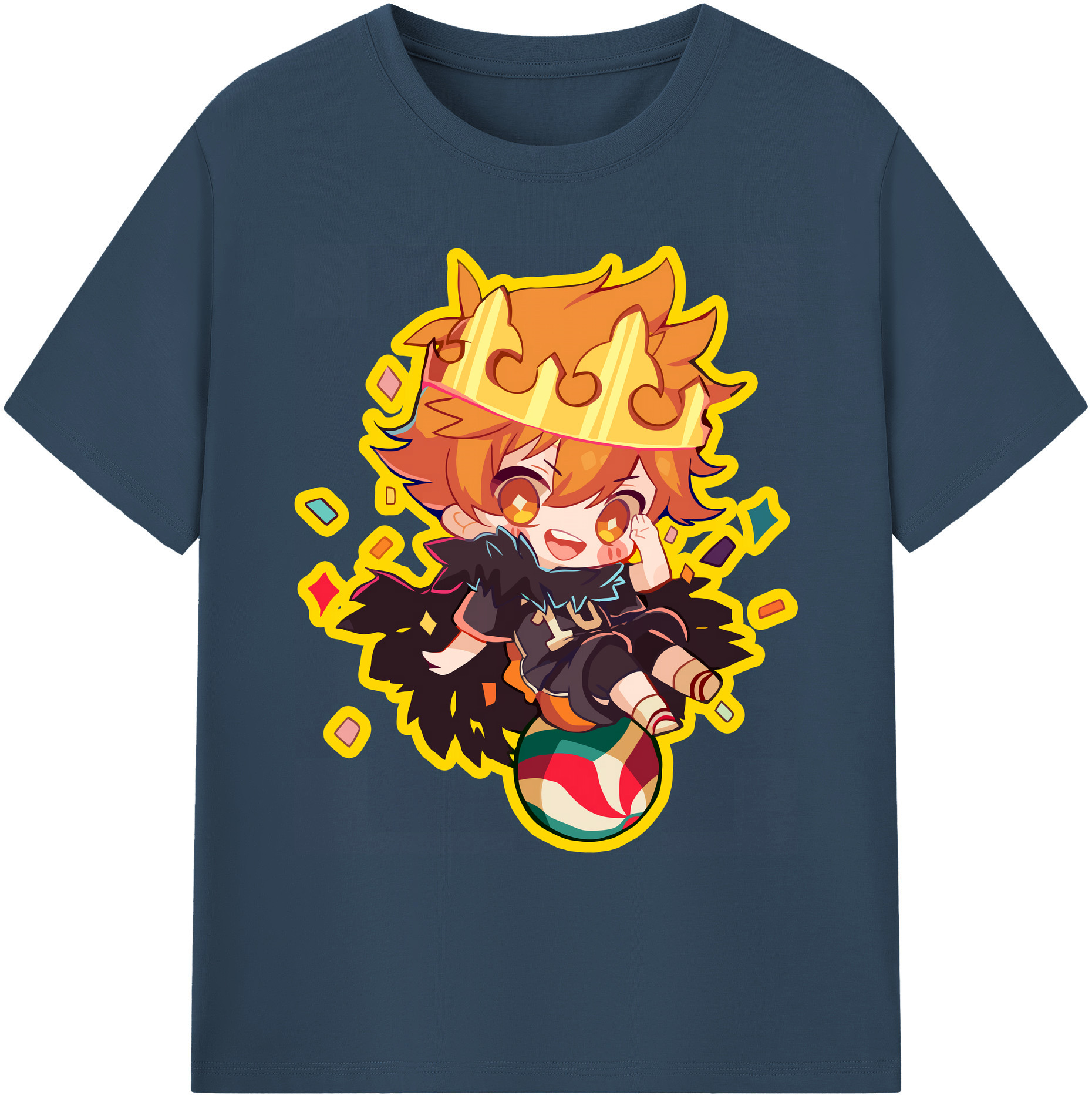 （画像用） ハイキュー!! Haikyu!! 綿100％ メンズ半袖Tシャツ｜肌触りやわらか＆通気性