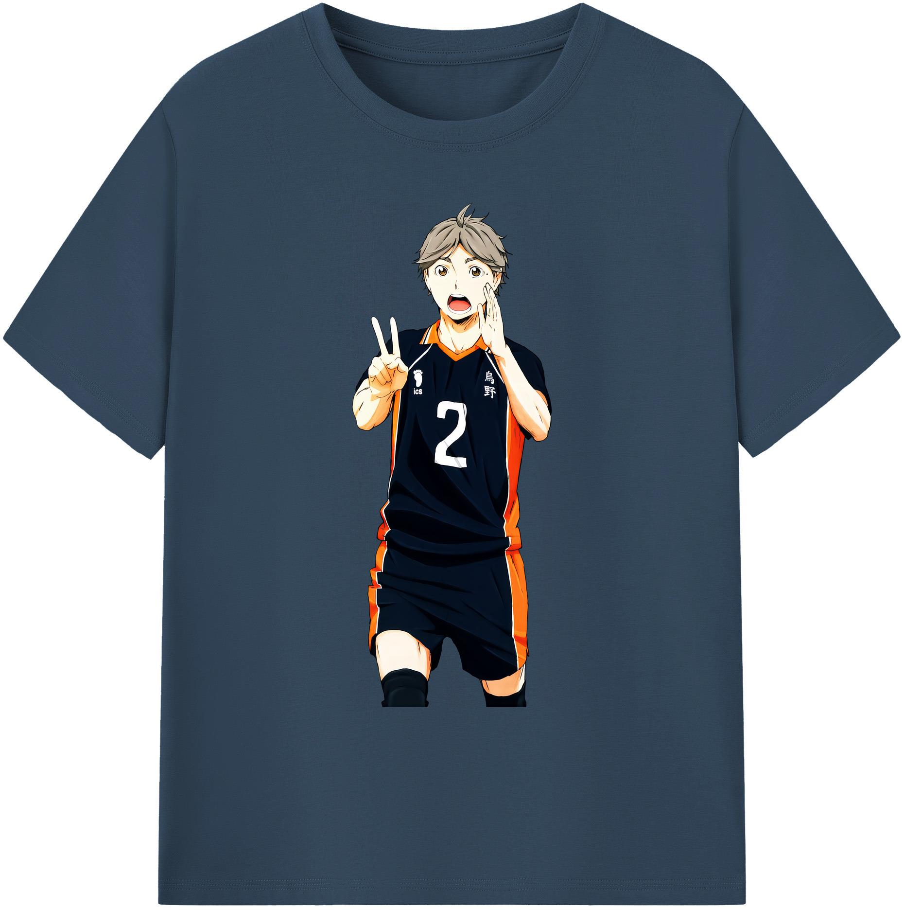 （画像用） ハイキュー!! Haikyu!! 綿100％ メンズ半袖Tシャツ｜肌触りやわらか＆通気性