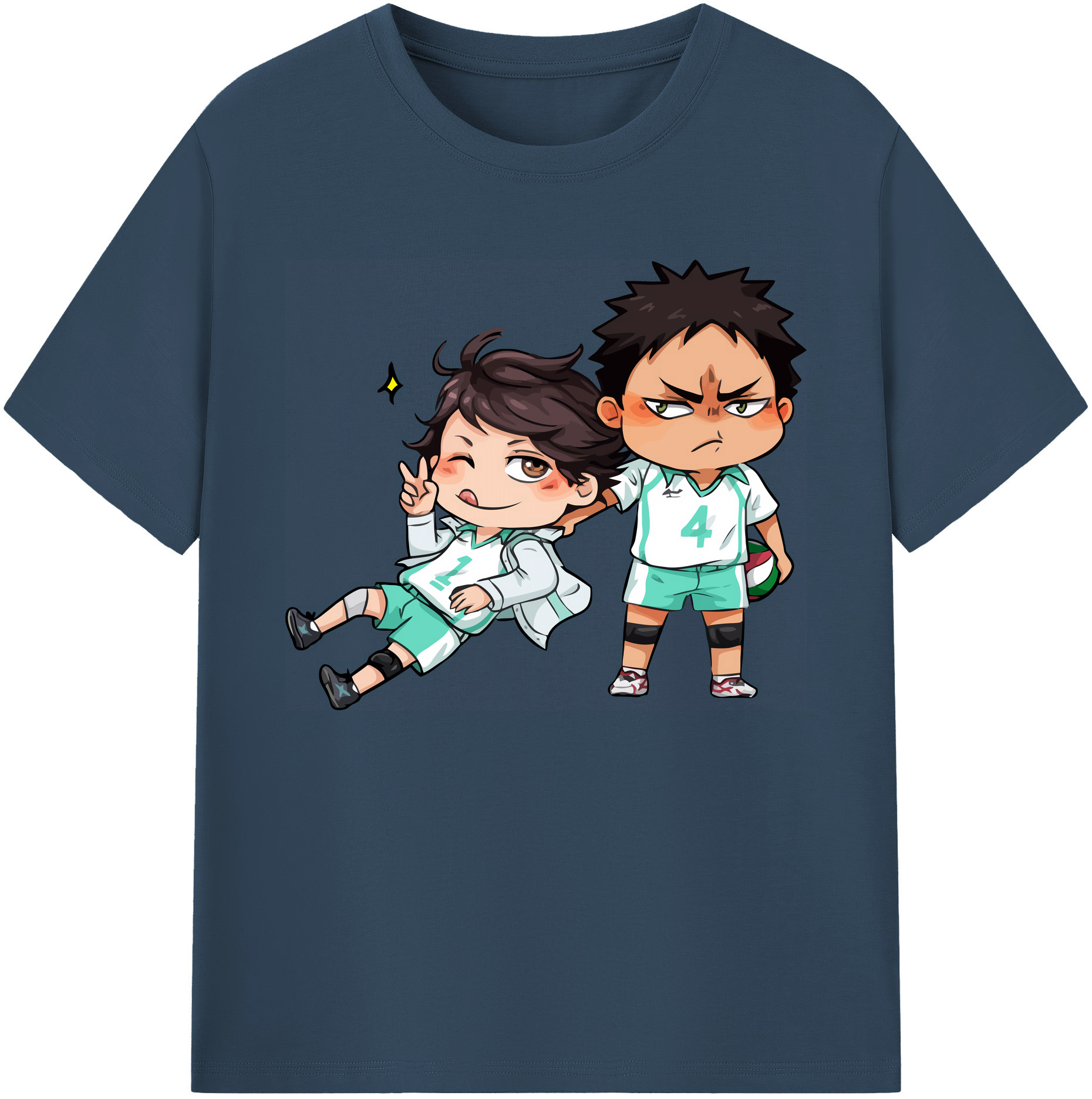 （画像用） ハイキュー!! Haikyu!! 綿100％ メンズ半袖Tシャツ｜肌触りやわらか＆通気性