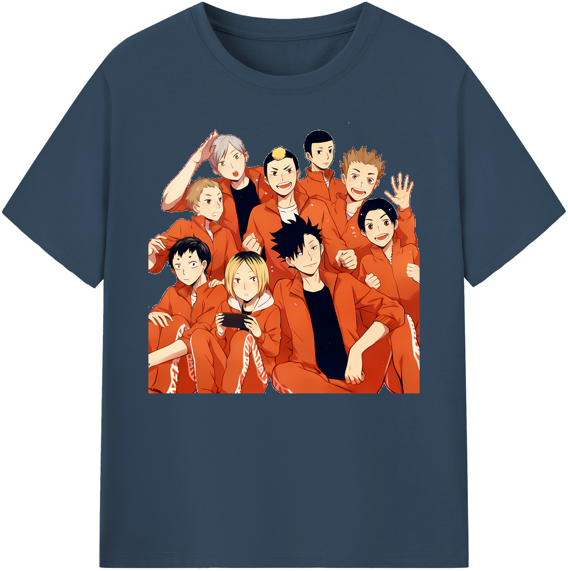 （画像用） ハイキュー!! Haikyu!! 綿100％ メンズ半袖Tシャツ｜肌触りやわらか＆通気性