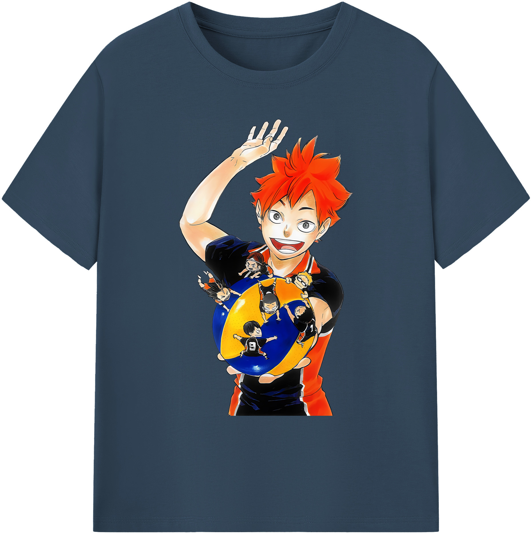 （画像用） ハイキュー!! Haikyu!! 綿100％ メンズ半袖Tシャツ｜肌触りやわらか＆通気性
