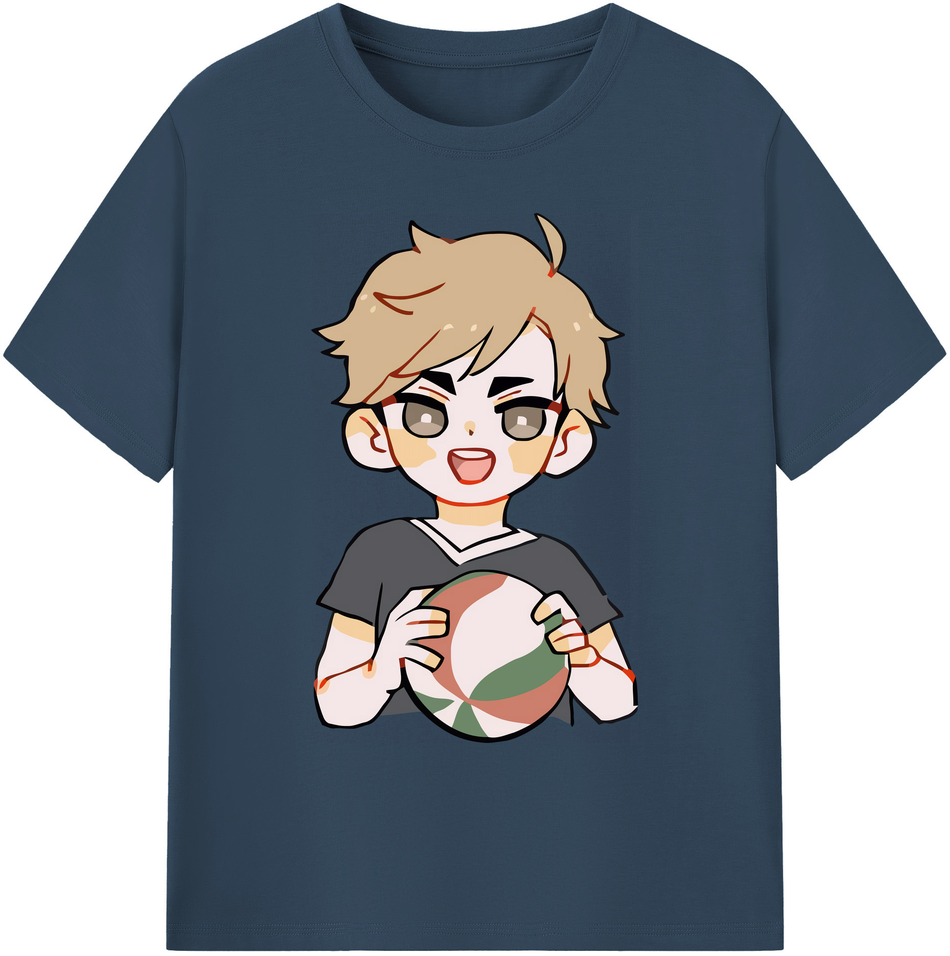 （画像用） ハイキュー!! Haikyu!! 綿100％ メンズ半袖Tシャツ｜肌触りやわらか＆通気性