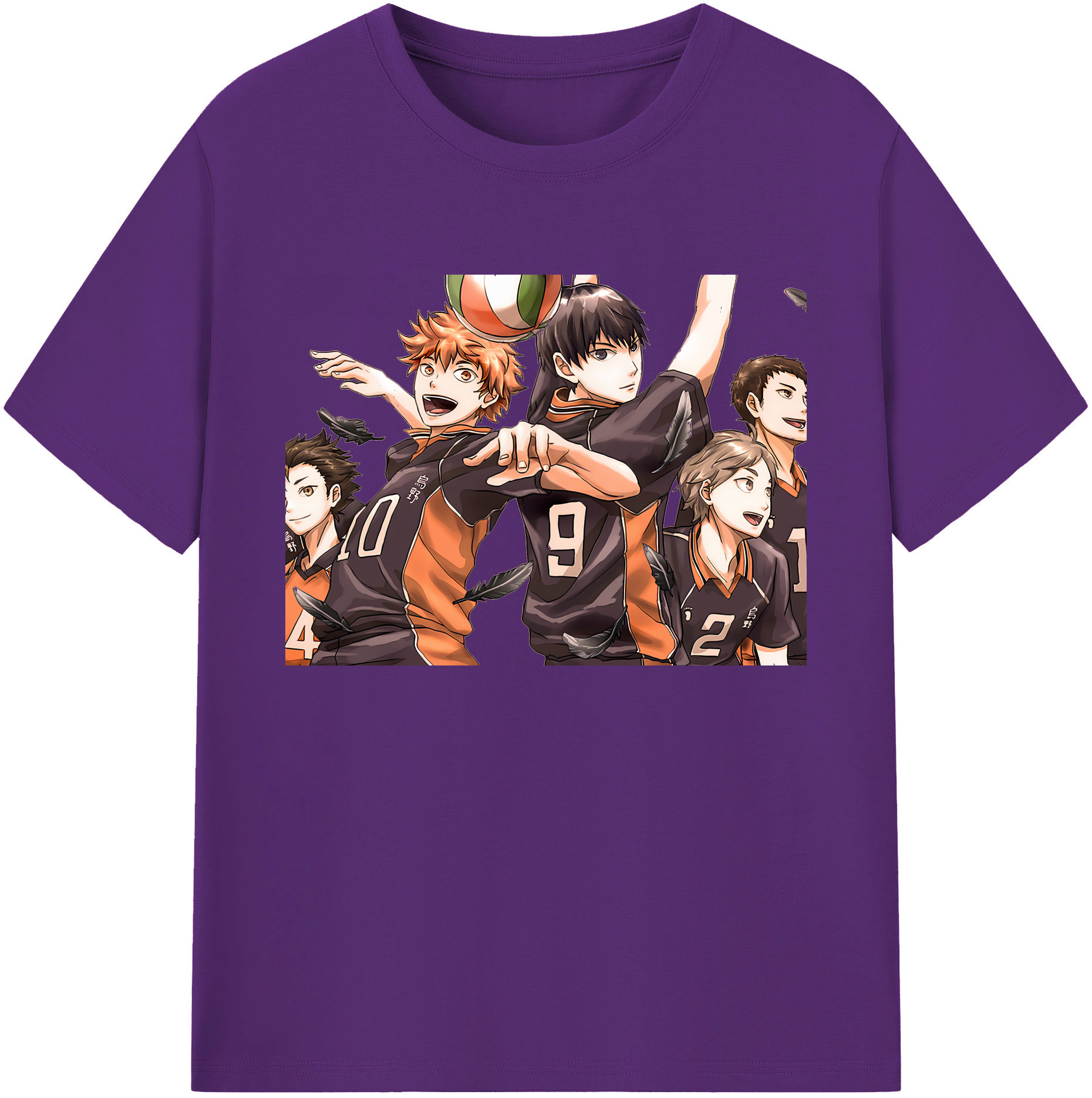 （画像用） ハイキュー!! Haikyu!! 綿100％ メンズ半袖Tシャツ｜肌触りやわらか＆通気性