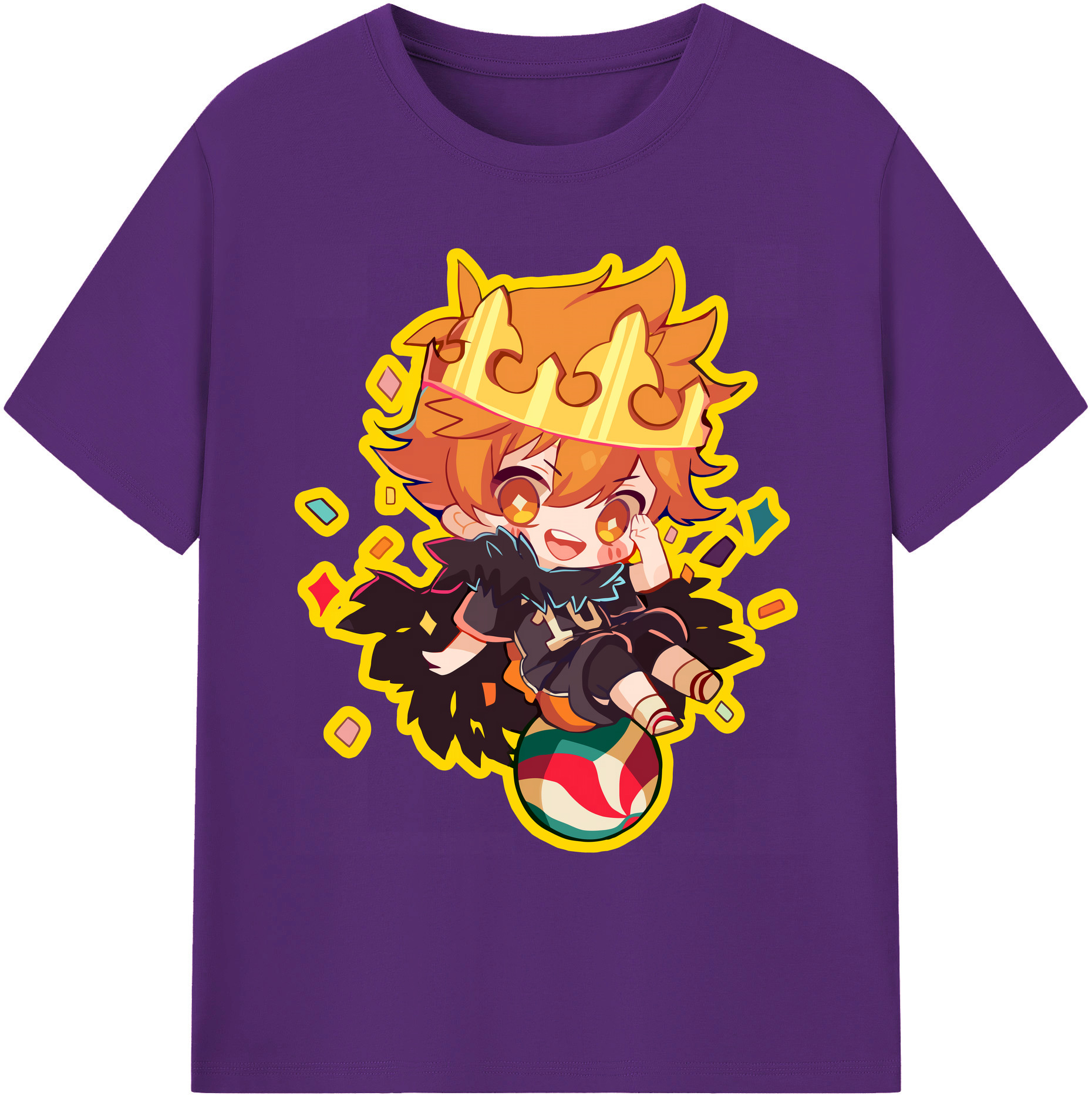 （画像用） ハイキュー!! Haikyu!! 綿100％ メンズ半袖Tシャツ｜肌触りやわらか＆通気性