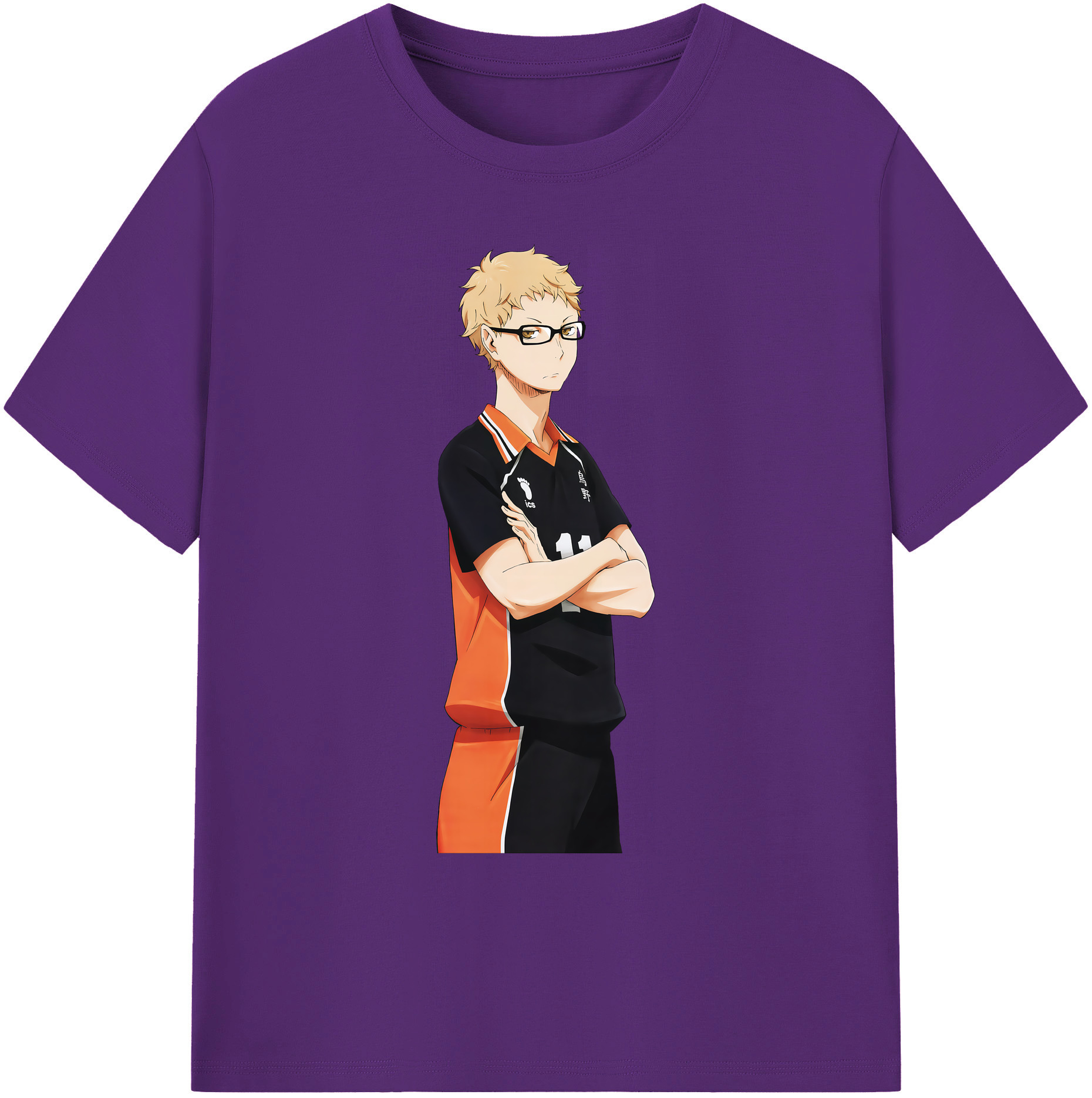 （画像用） ハイキュー!! Haikyu!! 綿100％ メンズ半袖Tシャツ｜肌触りやわらか＆通気性