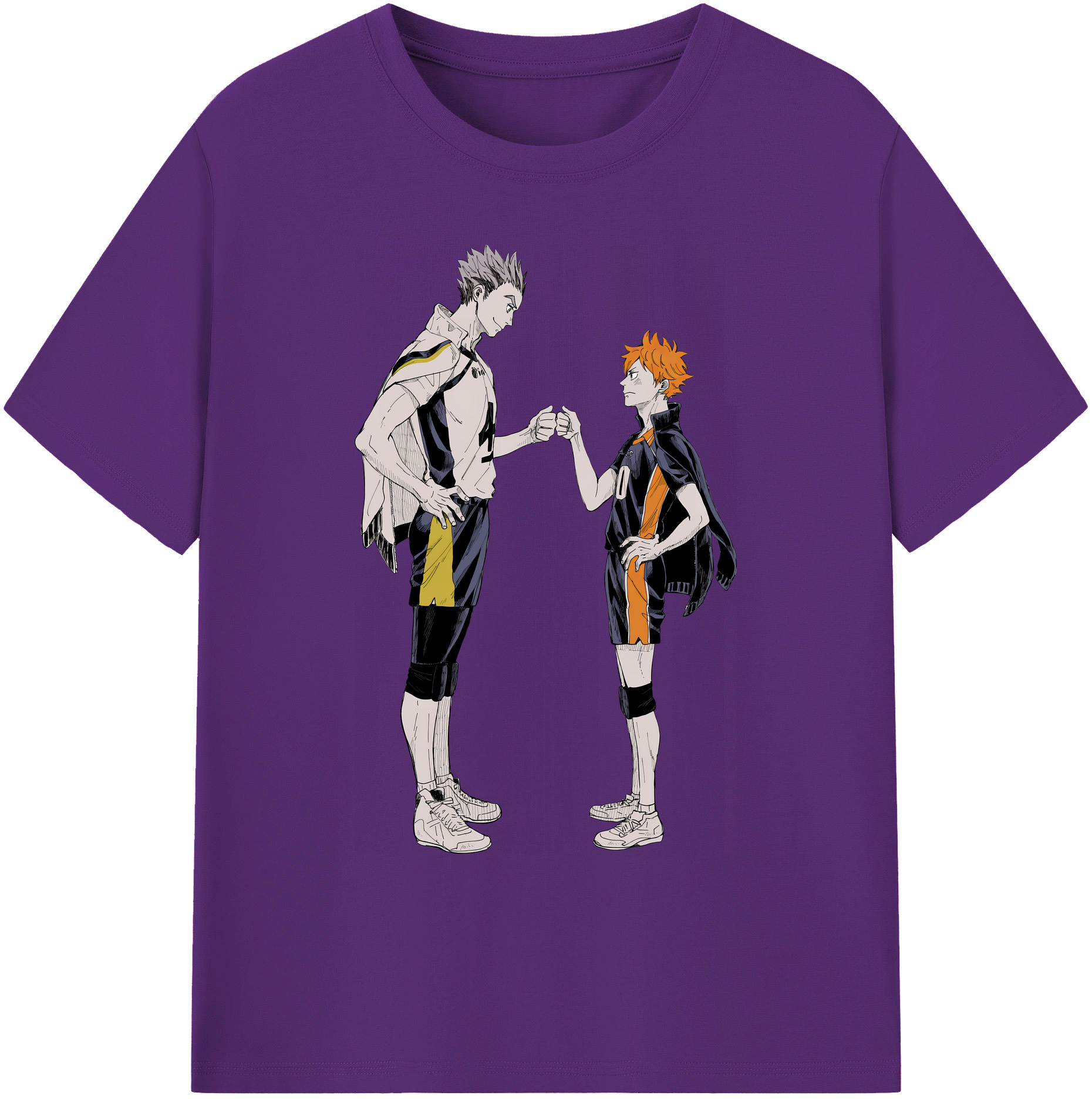（画像用） ハイキュー!! Haikyu!! 綿100％ メンズ半袖Tシャツ｜肌触りやわらか＆通気性