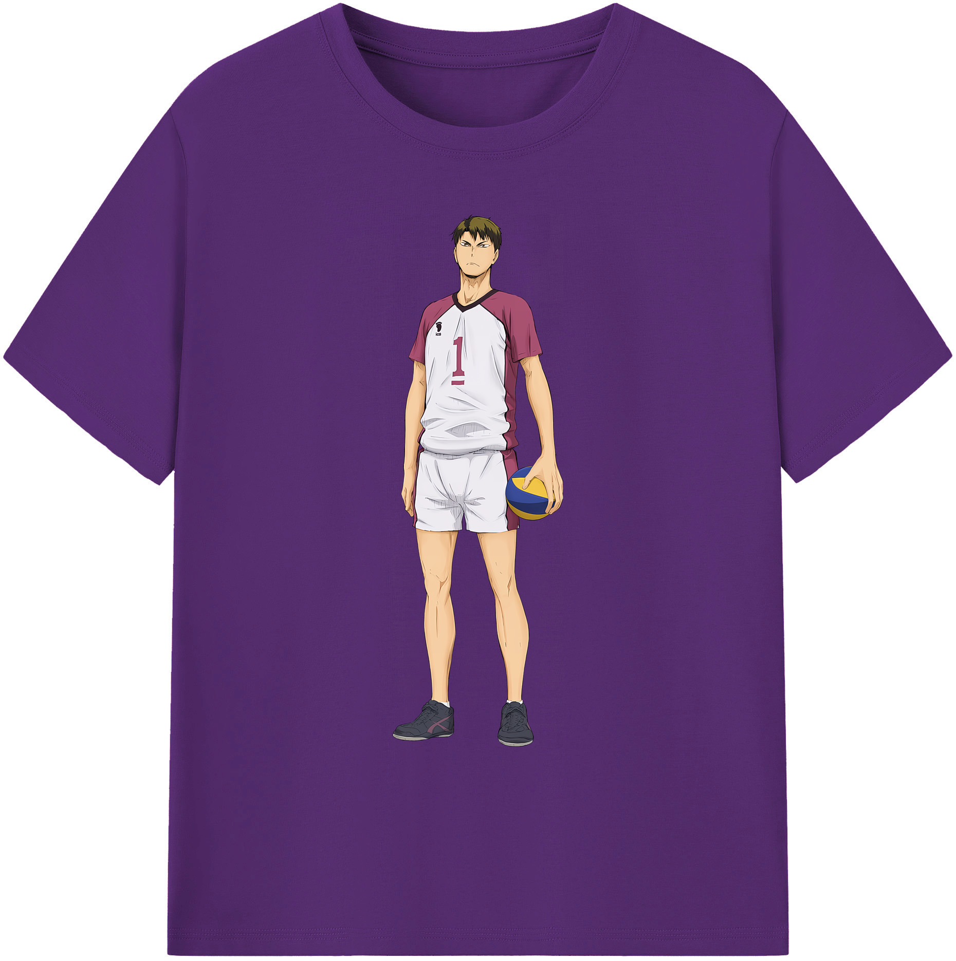 （画像用） ハイキュー!! Haikyu!! 綿100％ メンズ半袖Tシャツ｜肌触りやわらか＆通気性
