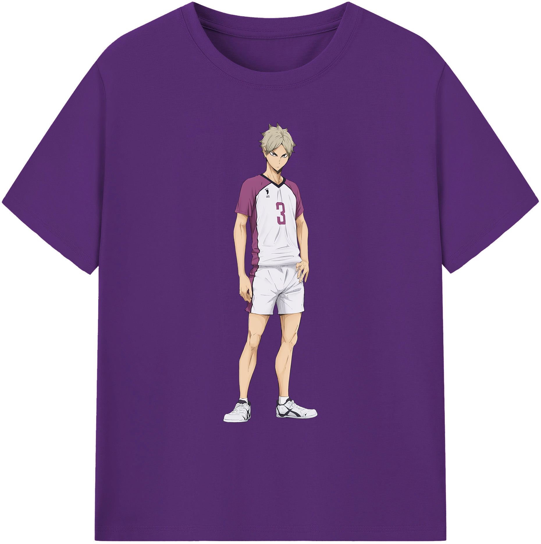 （画像用） ハイキュー!! Haikyu!! 綿100％ メンズ半袖Tシャツ｜肌触りやわらか＆通気性