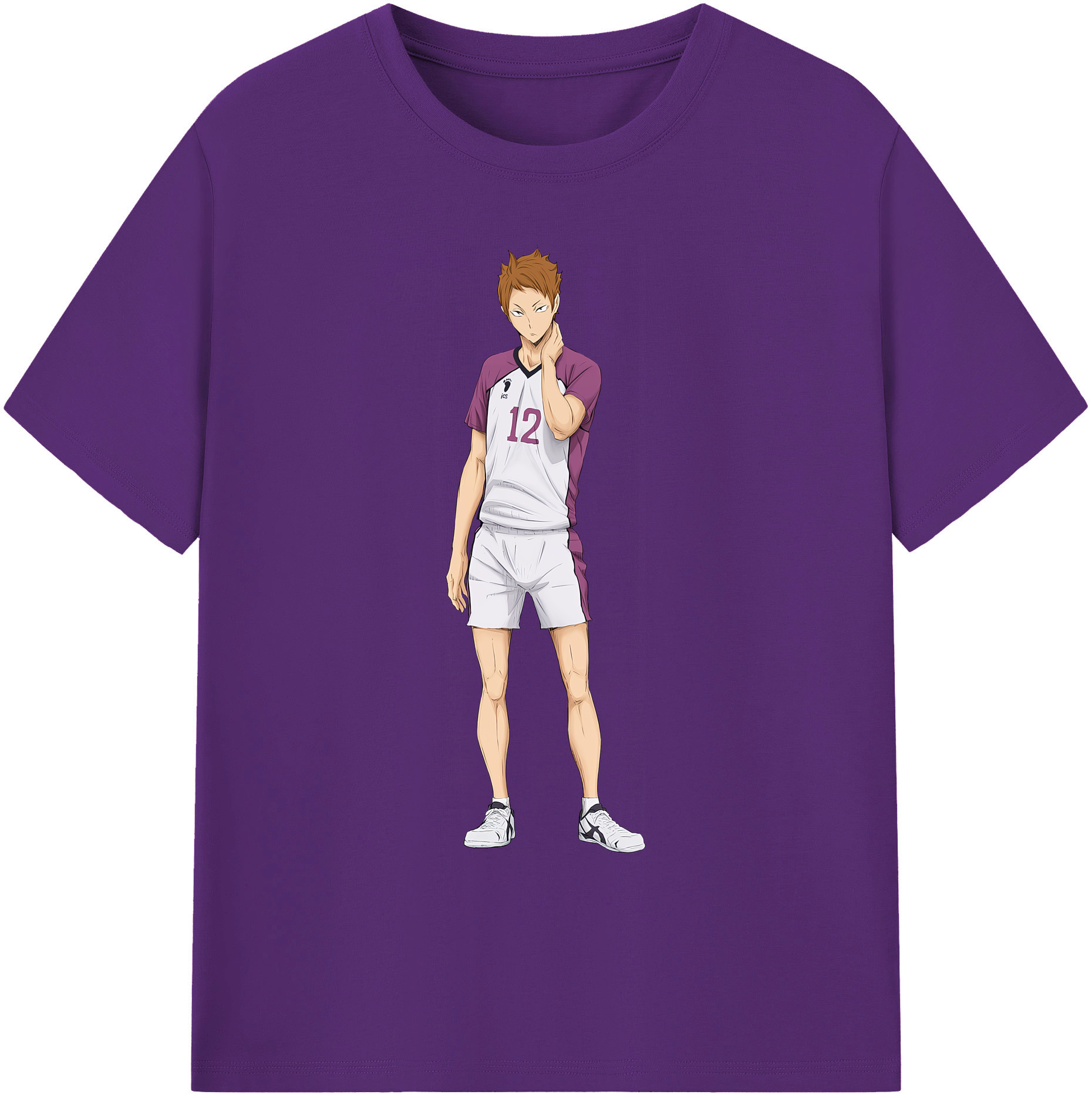 （画像用） ハイキュー!! Haikyu!! 綿100％ メンズ半袖Tシャツ｜肌触りやわらか＆通気性