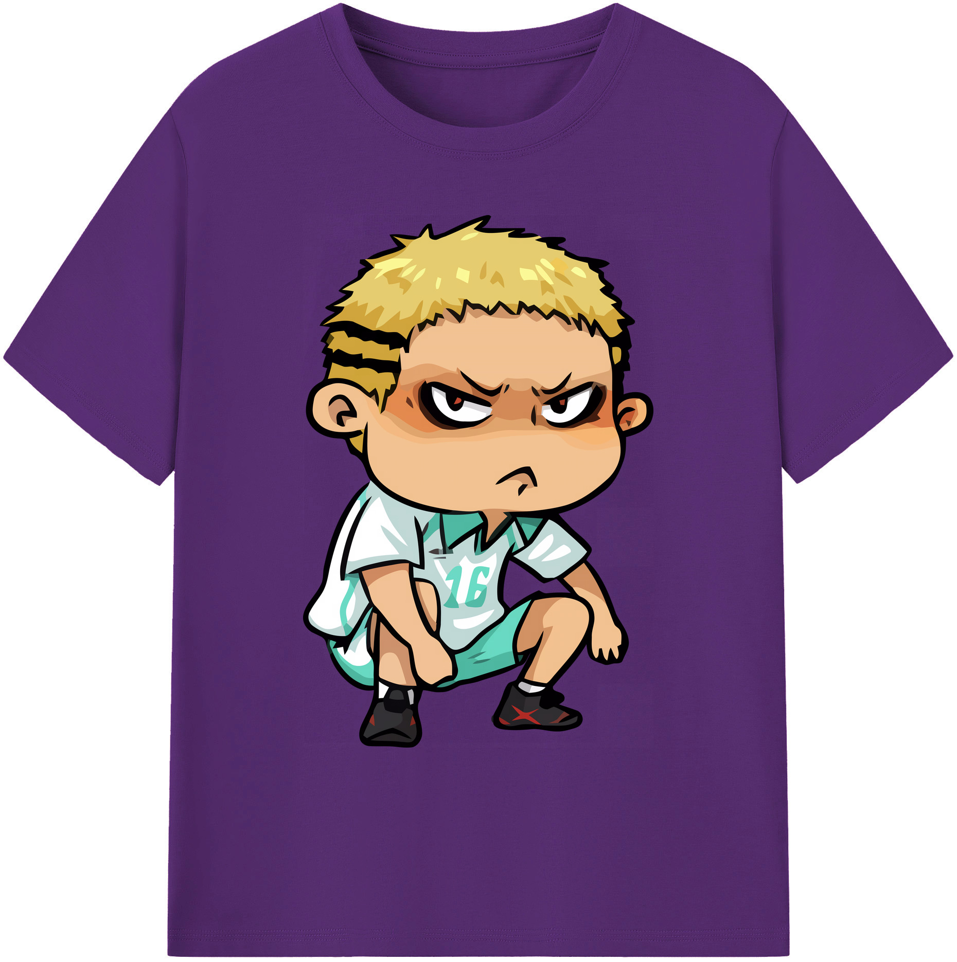 （画像用） ハイキュー!! Haikyu!! 綿100％ メンズ半袖Tシャツ｜肌触りやわらか＆通気性