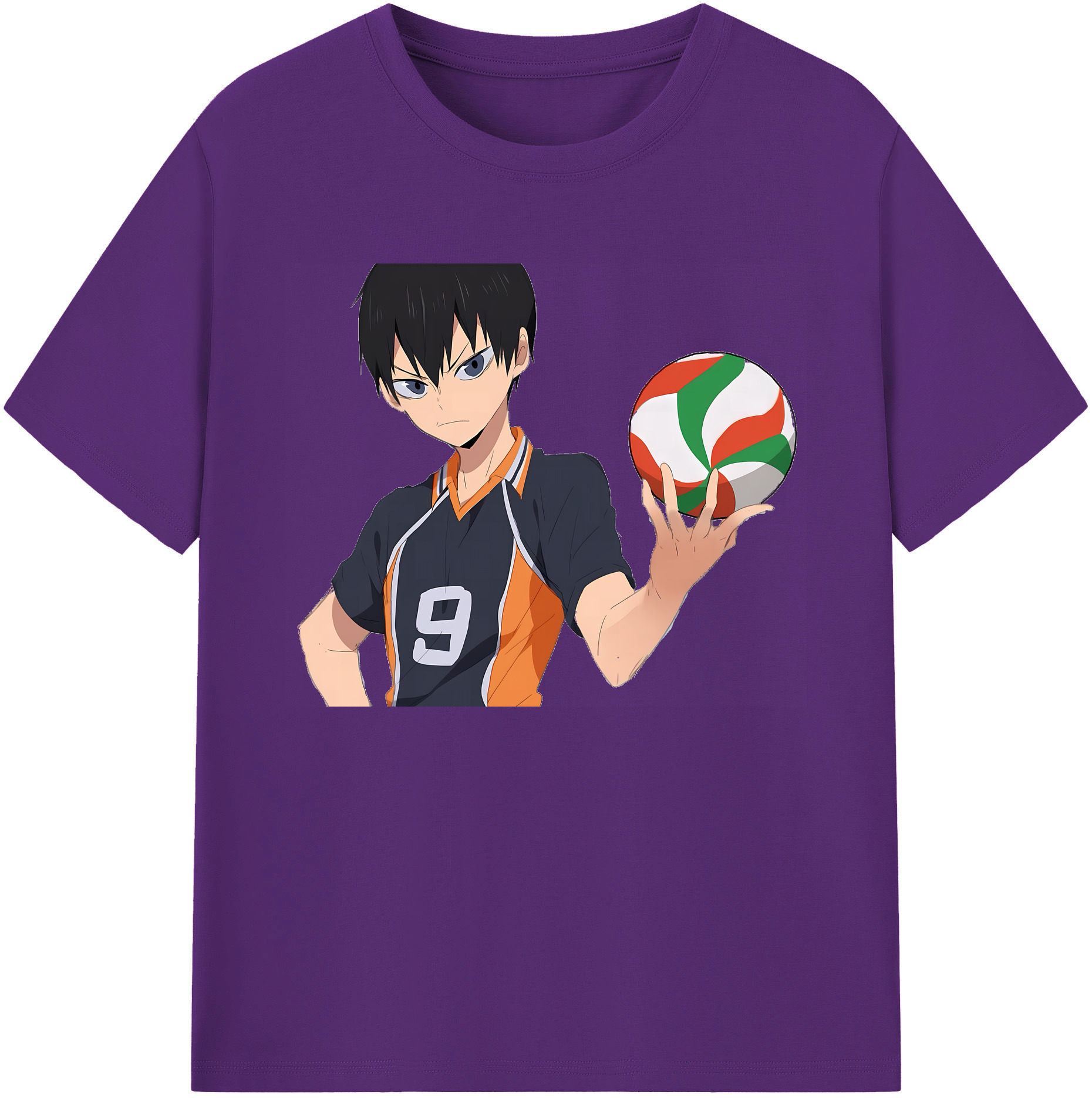 （画像用） ハイキュー!! Haikyu!! 綿100％ メンズ半袖Tシャツ｜肌触りやわらか＆通気性