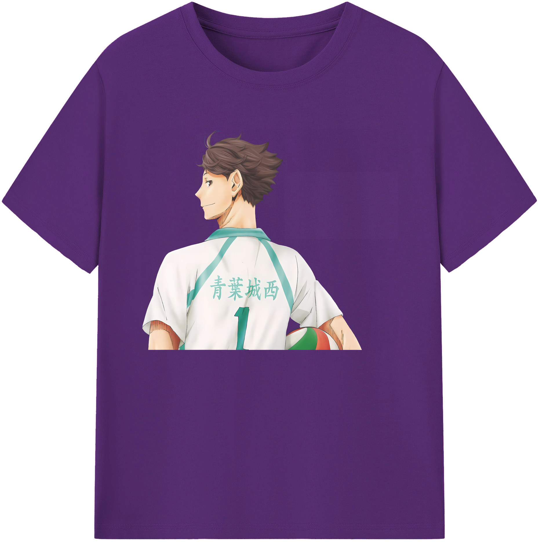 （画像用） ハイキュー!! Haikyu!! 綿100％ メンズ半袖Tシャツ｜肌触りやわらか＆通気性