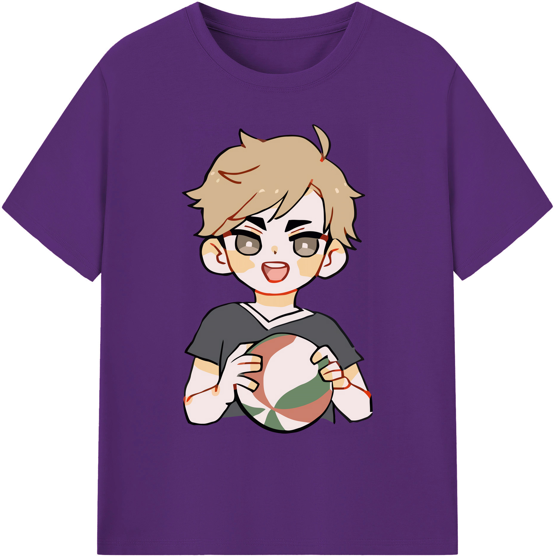 （画像用） ハイキュー!! Haikyu!! 綿100％ メンズ半袖Tシャツ｜肌触りやわらか＆通気性