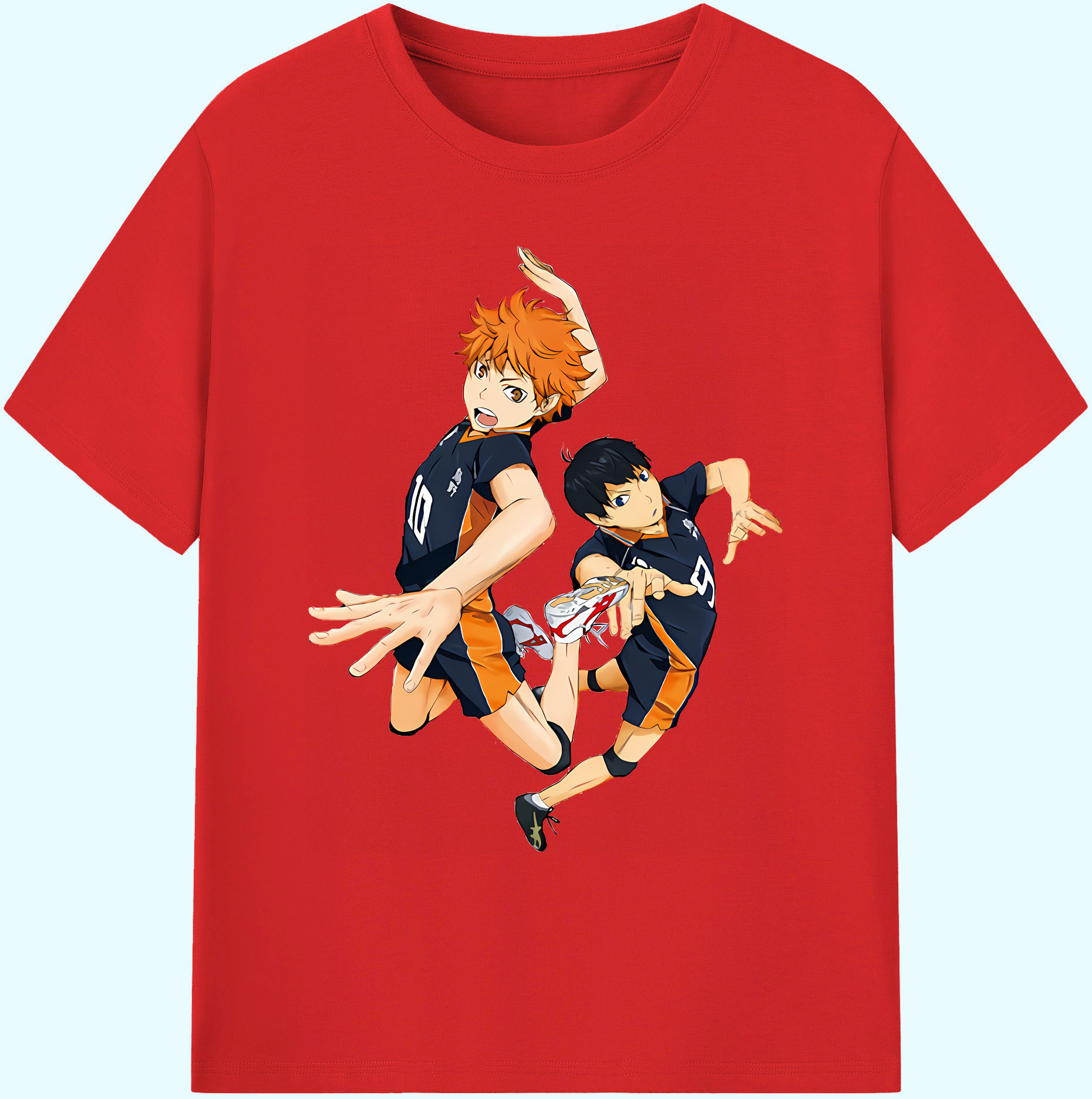 （画像用） ハイキュー!! Haikyu!! 綿100％ メンズ半袖Tシャツ｜肌触りやわらか＆通気性