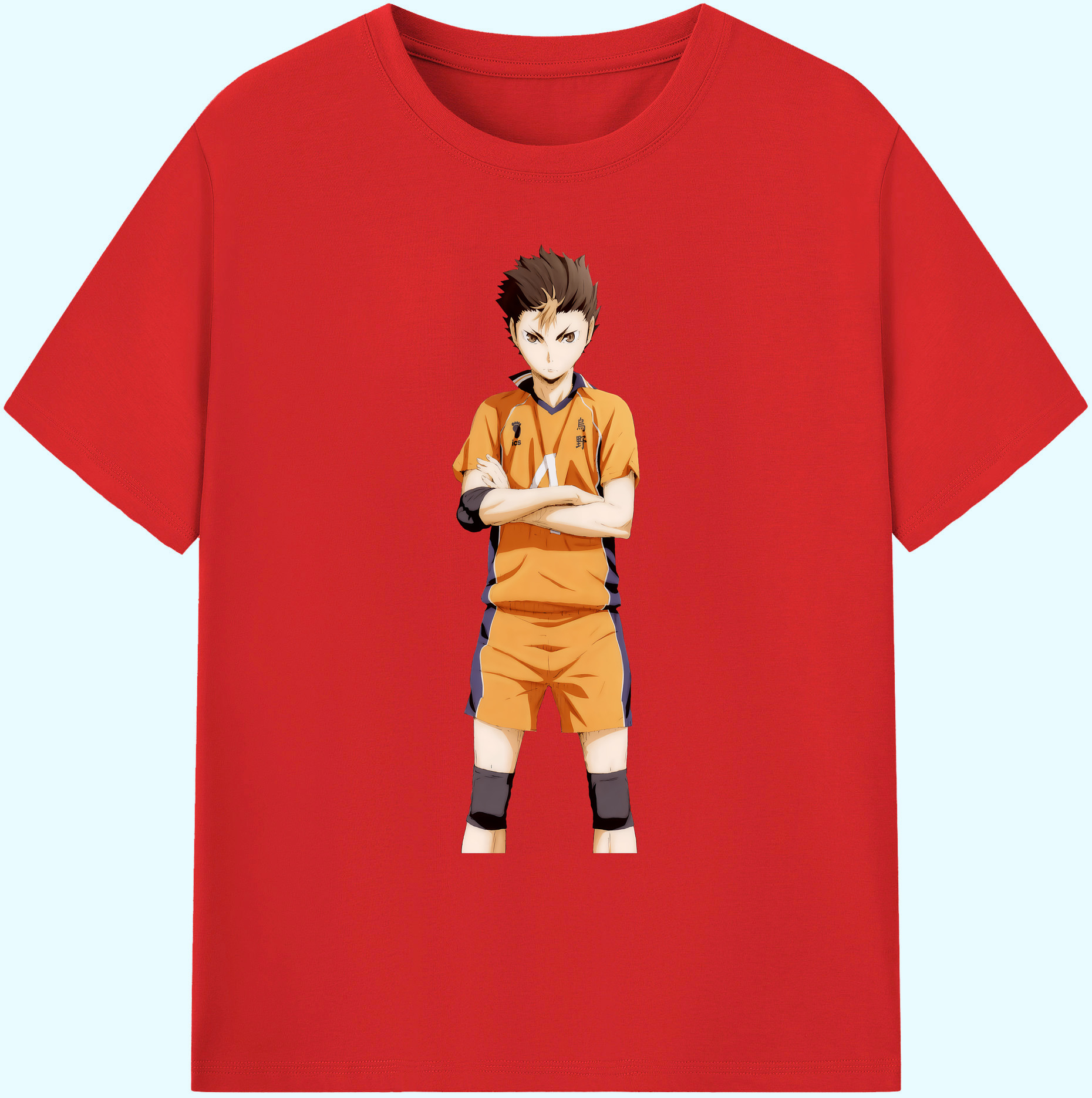 （画像用） ハイキュー!! Haikyu!! 綿100％ メンズ半袖Tシャツ｜肌触りやわらか＆通気性