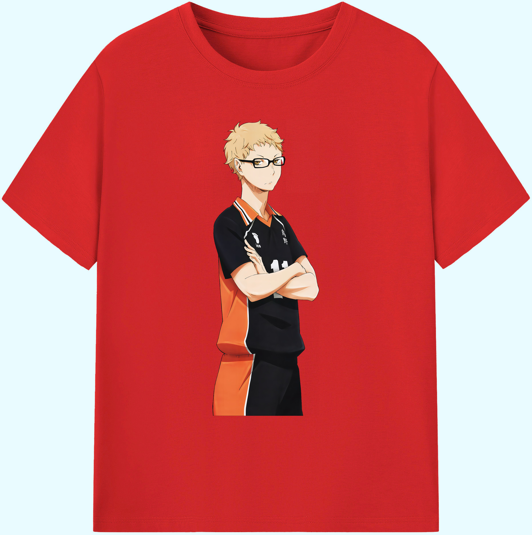 （画像用） ハイキュー!! Haikyu!! 綿100％ メンズ半袖Tシャツ｜肌触りやわらか＆通気性