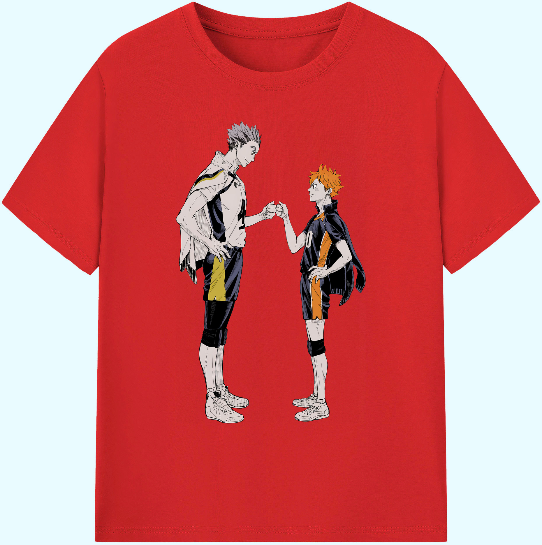 （画像用） ハイキュー!! Haikyu!! 綿100％ メンズ半袖Tシャツ｜肌触りやわらか＆通気性