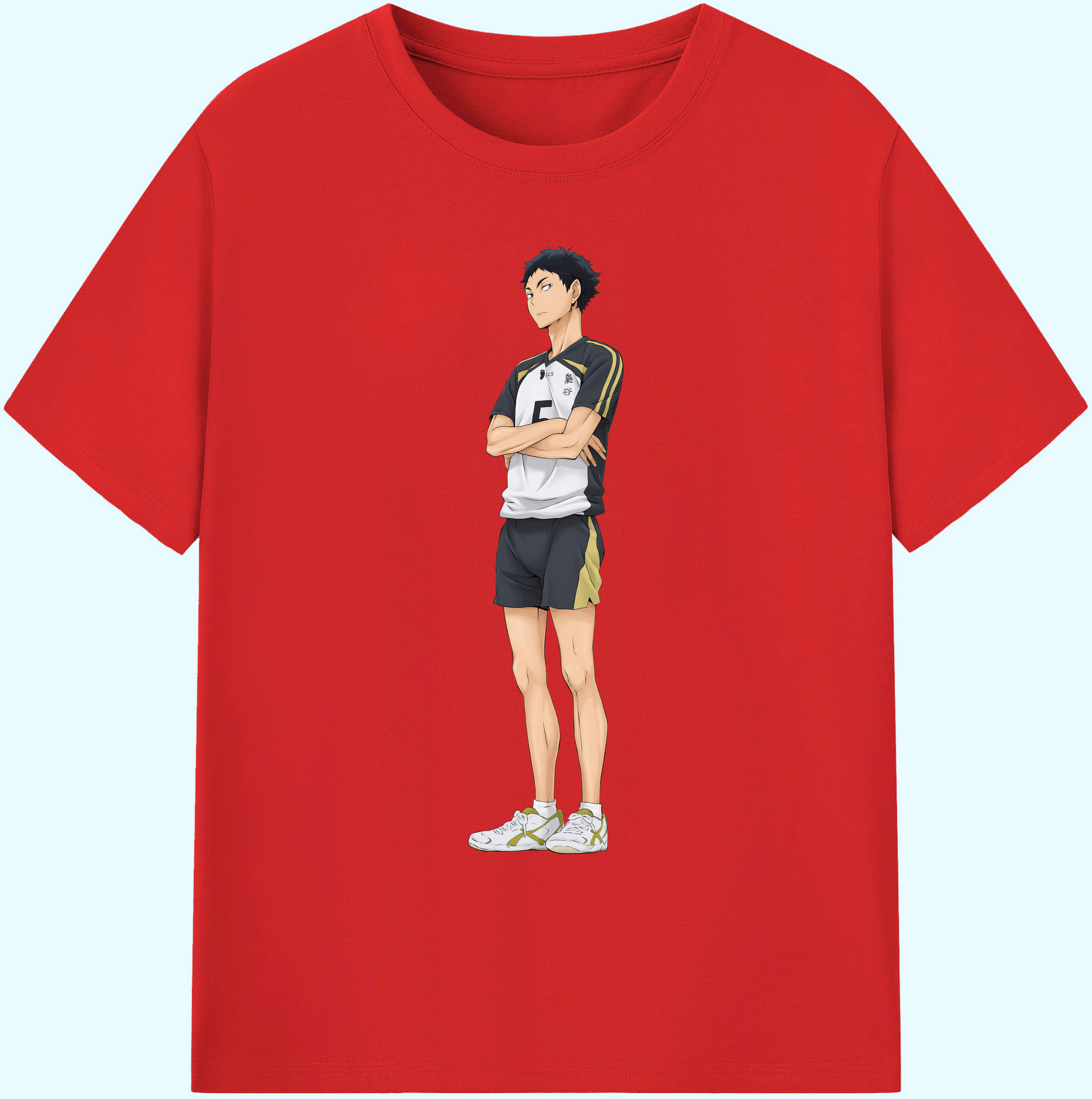 （画像用） ハイキュー!! Haikyu!! 綿100％ メンズ半袖Tシャツ｜肌触りやわらか＆通気性