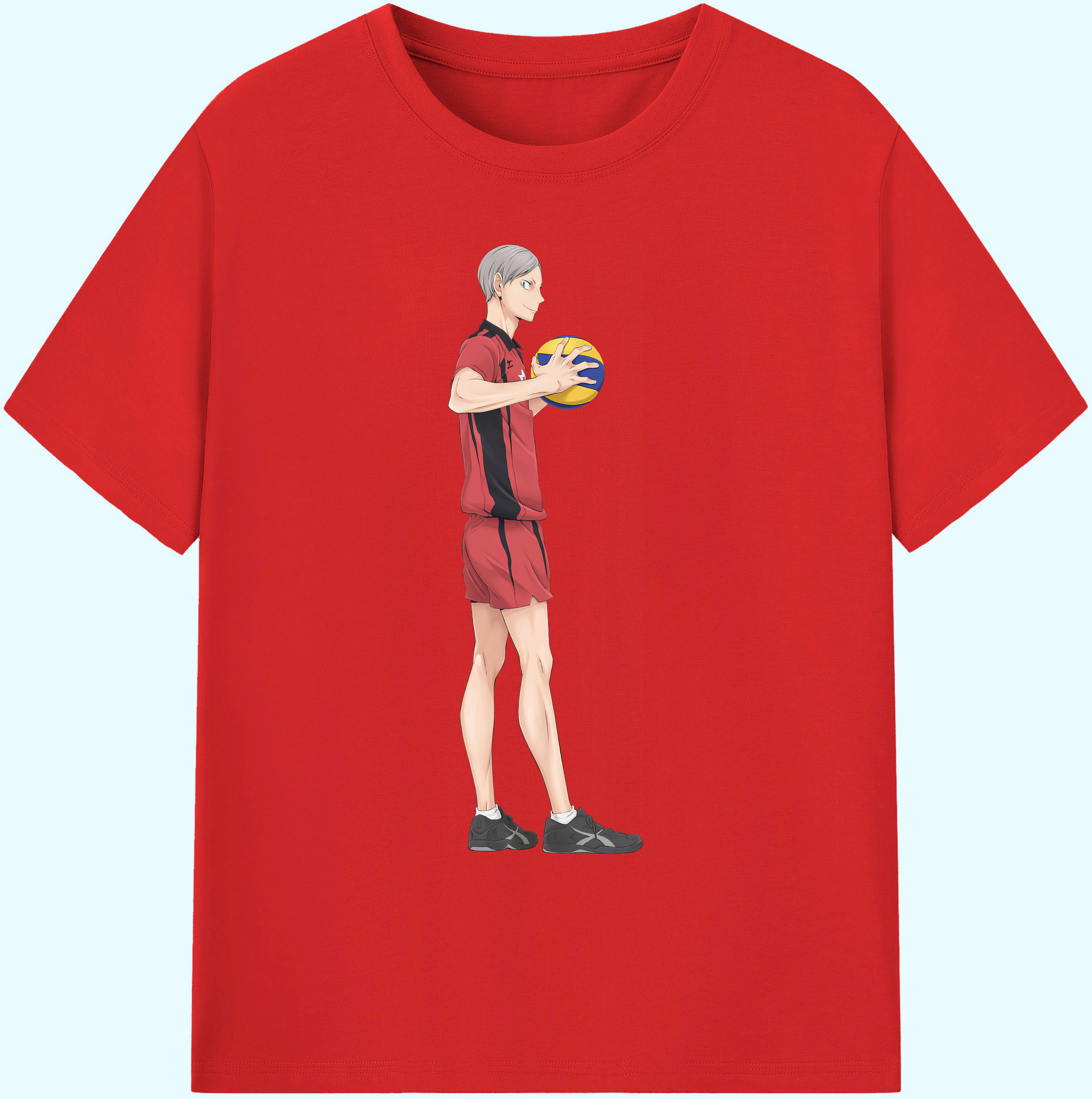 （画像用） ハイキュー!! Haikyu!! 綿100％ メンズ半袖Tシャツ｜肌触りやわらか＆通気性