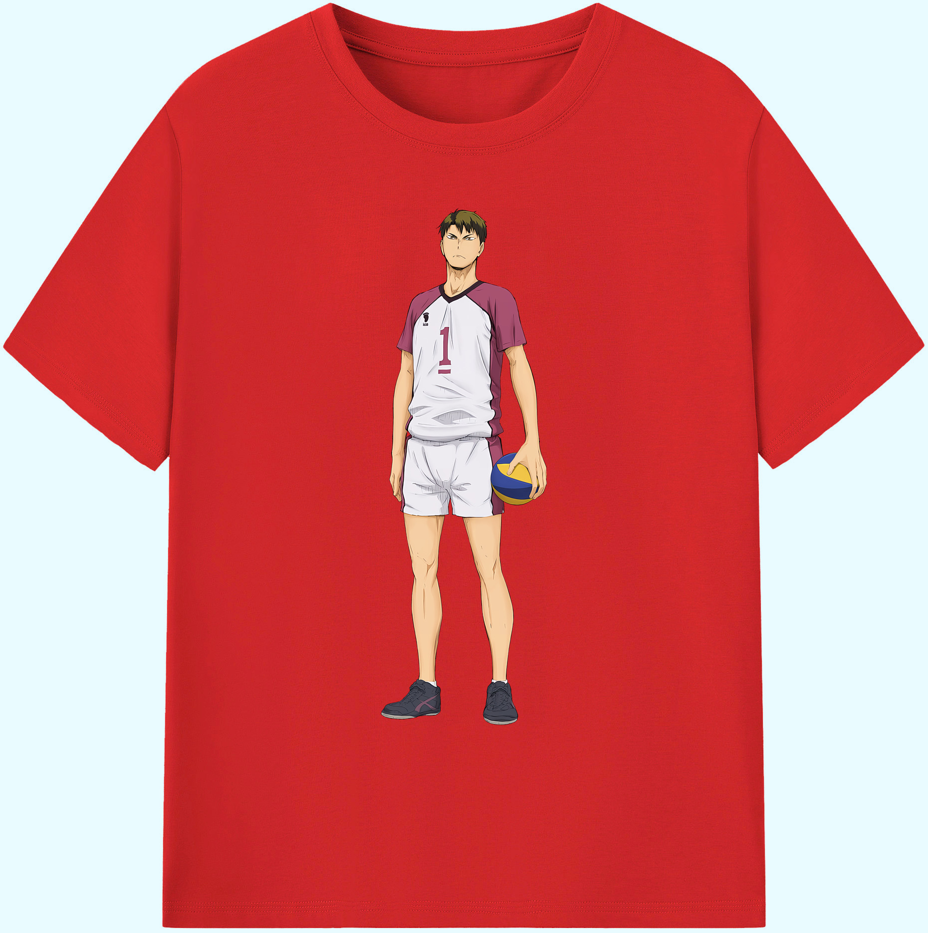 （画像用） ハイキュー!! Haikyu!! 綿100％ メンズ半袖Tシャツ｜肌触りやわらか＆通気性