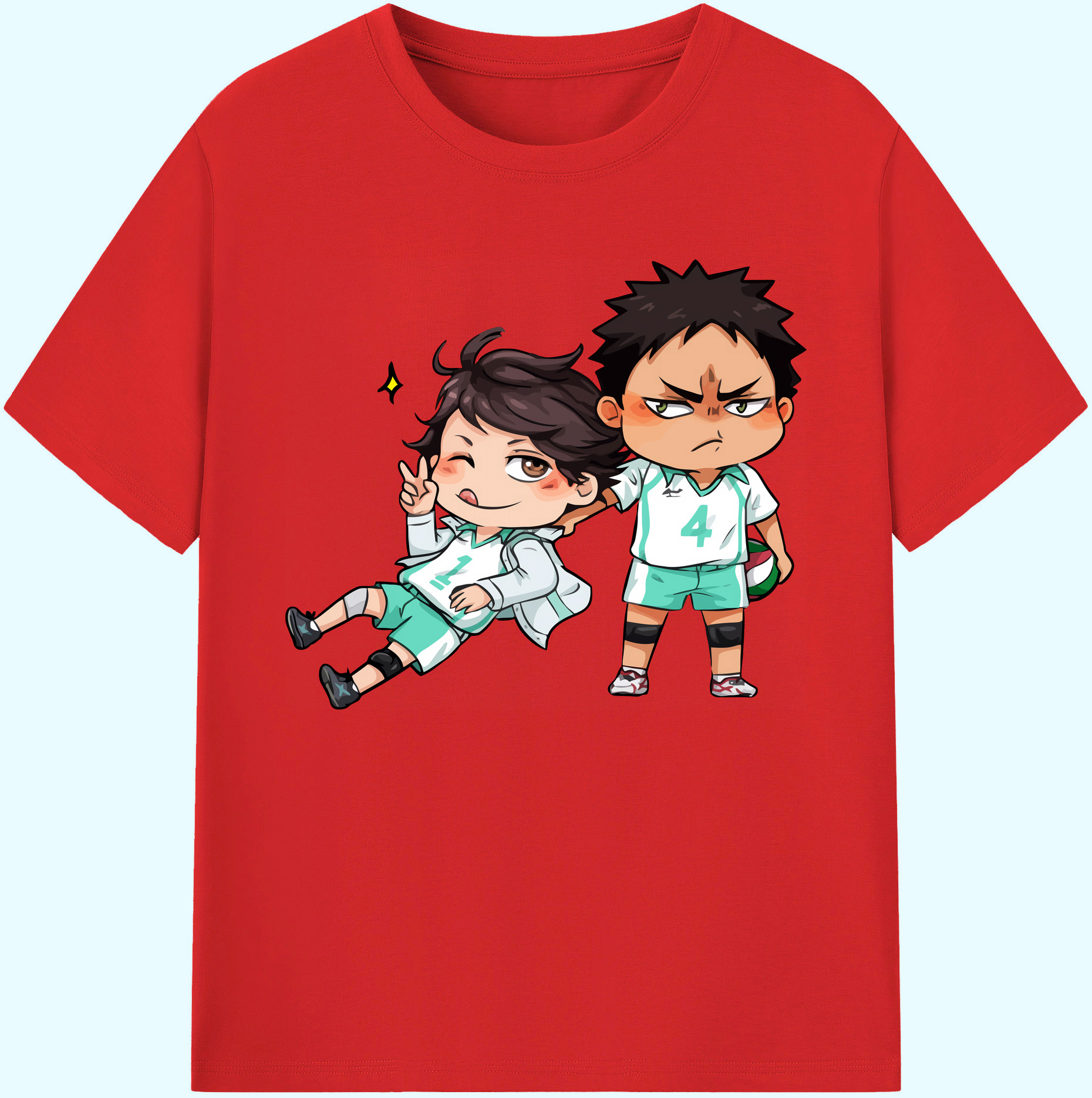 （画像用） ハイキュー!! Haikyu!! 綿100％ メンズ半袖Tシャツ｜肌触りやわらか＆通気性