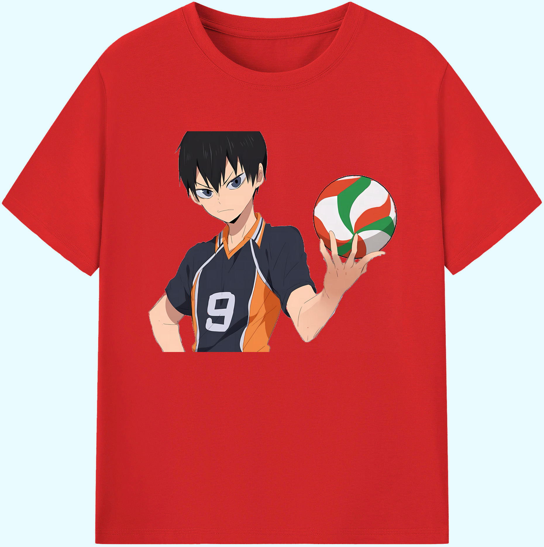 （画像用） ハイキュー!! Haikyu!! 綿100％ メンズ半袖Tシャツ｜肌触りやわらか＆通気性