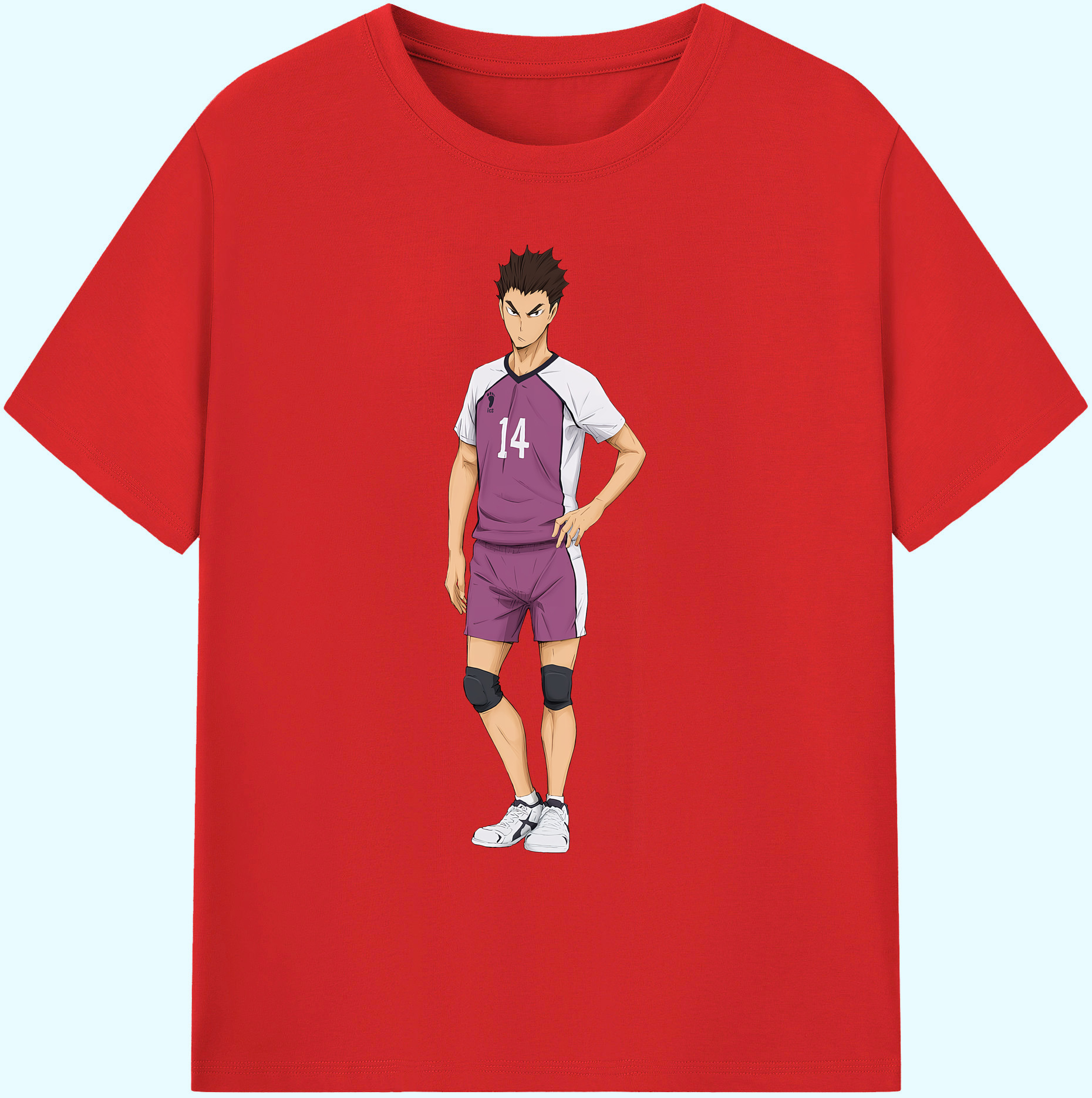 （画像用） ハイキュー!! Haikyu!! 綿100％ メンズ半袖Tシャツ｜肌触りやわらか＆通気性