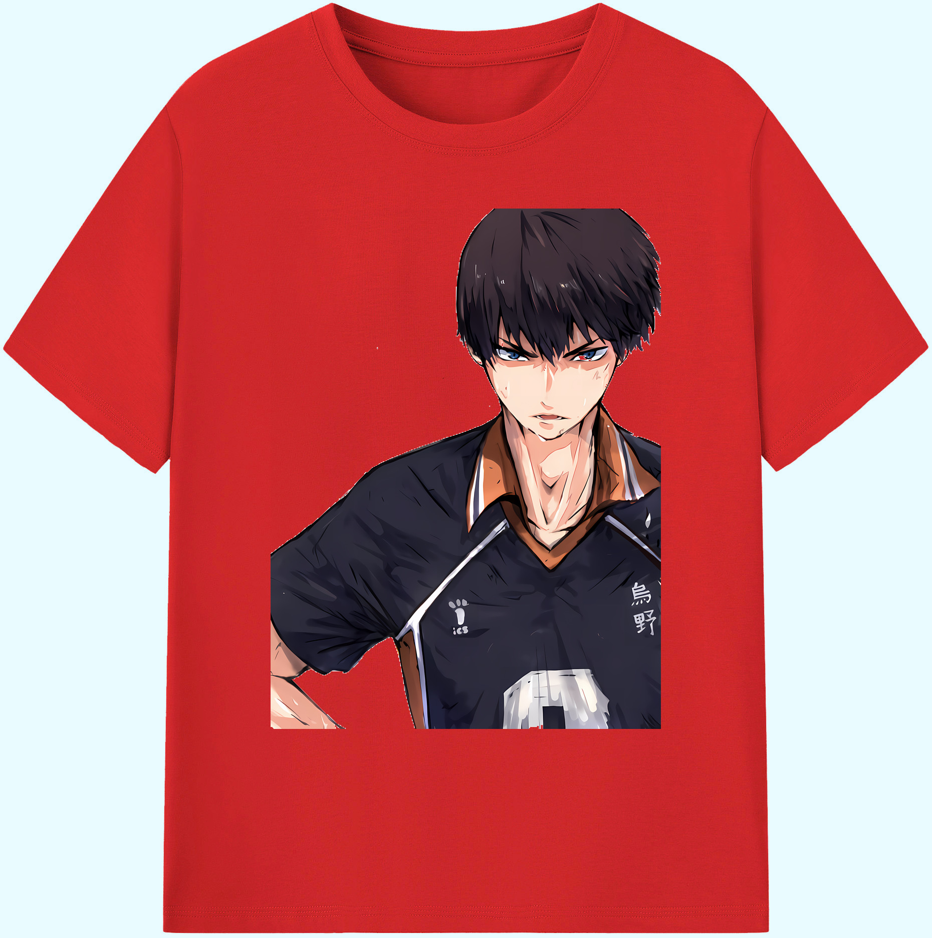 （画像用） ハイキュー!! Haikyu!! 綿100％ メンズ半袖Tシャツ｜肌触りやわらか＆通気性