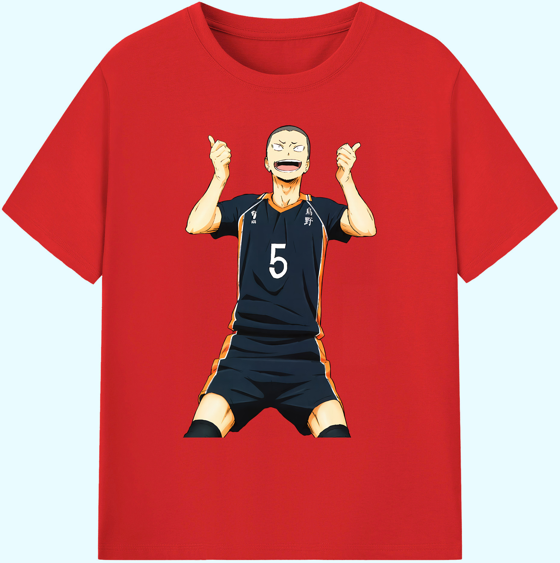 （画像用） ハイキュー!! Haikyu!! 綿100％ メンズ半袖Tシャツ｜肌触りやわらか＆通気性