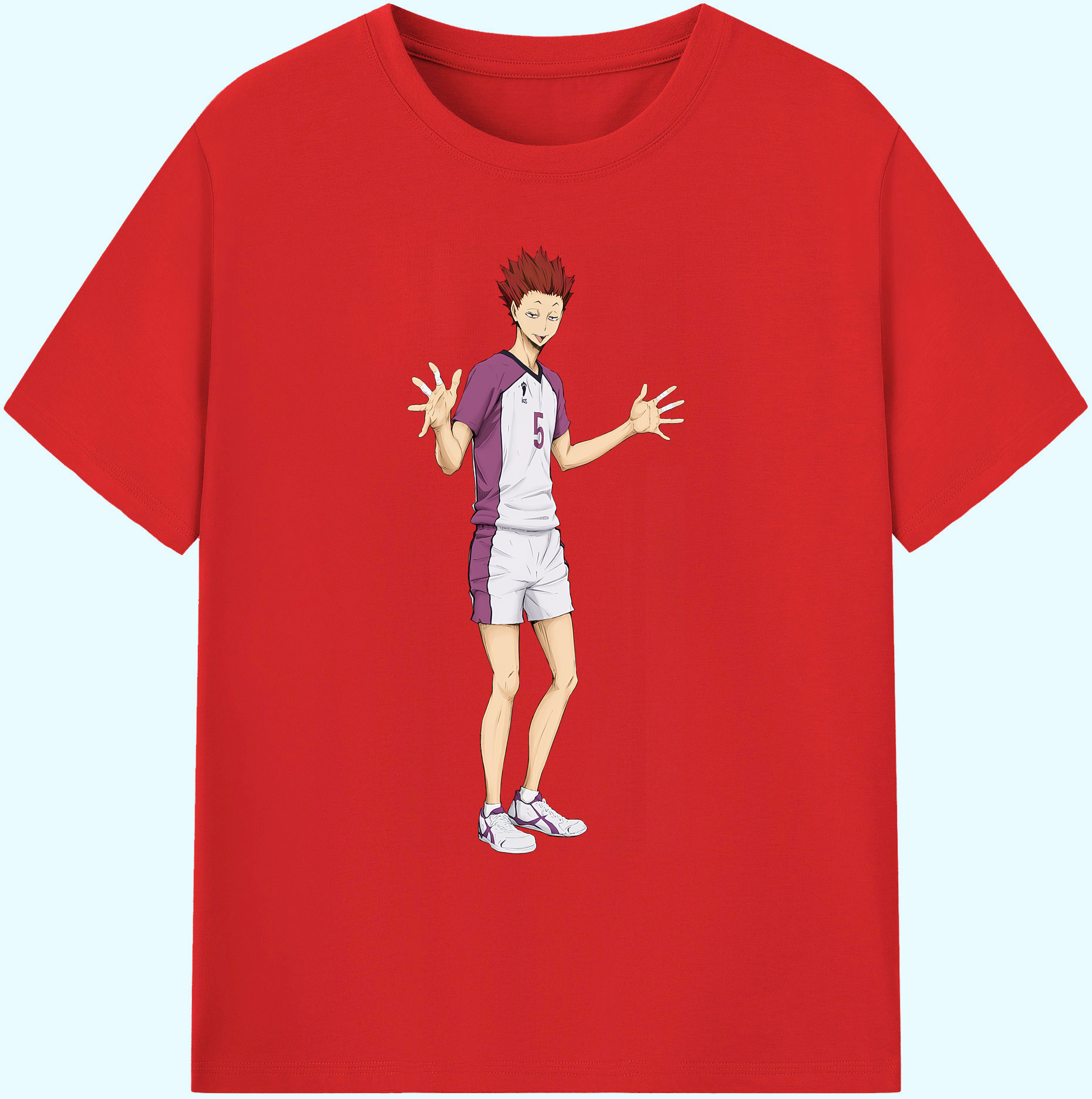 （画像用） ハイキュー!! Haikyu!! 綿100％ メンズ半袖Tシャツ｜肌触りやわらか＆通気性