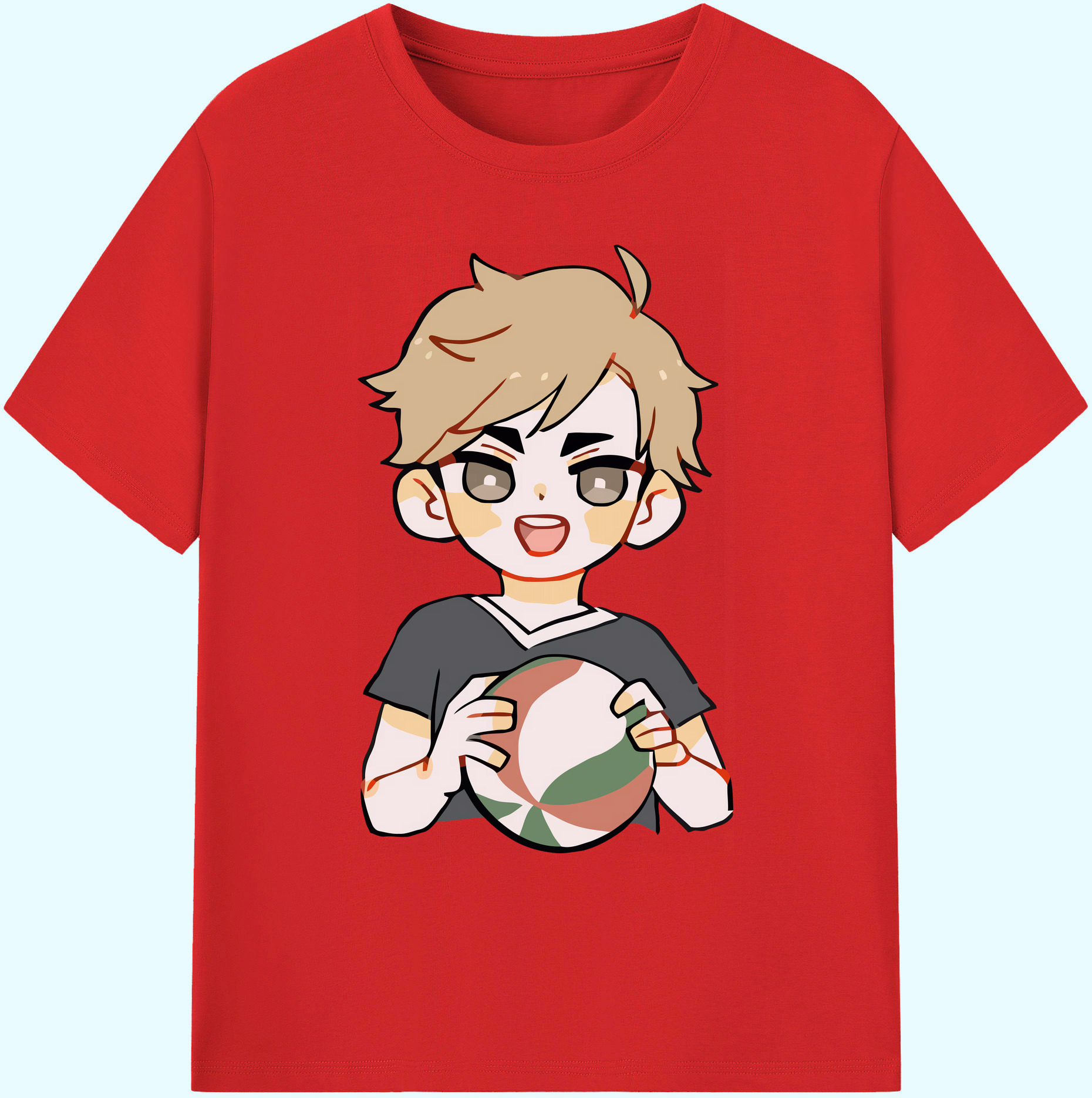 （画像用） ハイキュー!! Haikyu!! 綿100％ メンズ半袖Tシャツ｜肌触りやわらか＆通気性
