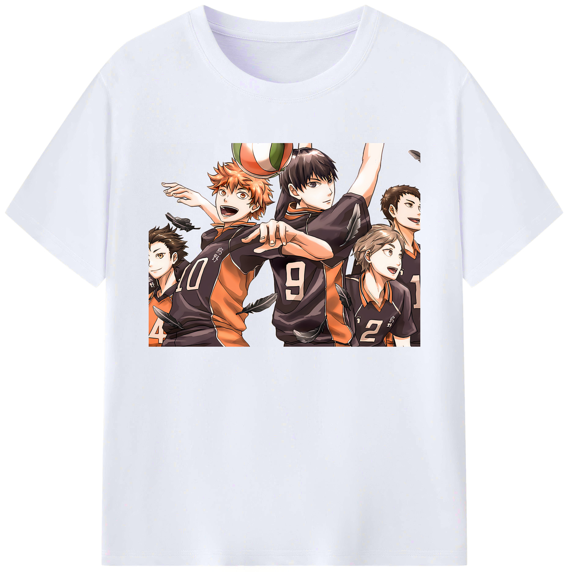 （画像用） ハイキュー!! Haikyu!! 綿100％ メンズ半袖Tシャツ｜肌触りやわらか＆通気性