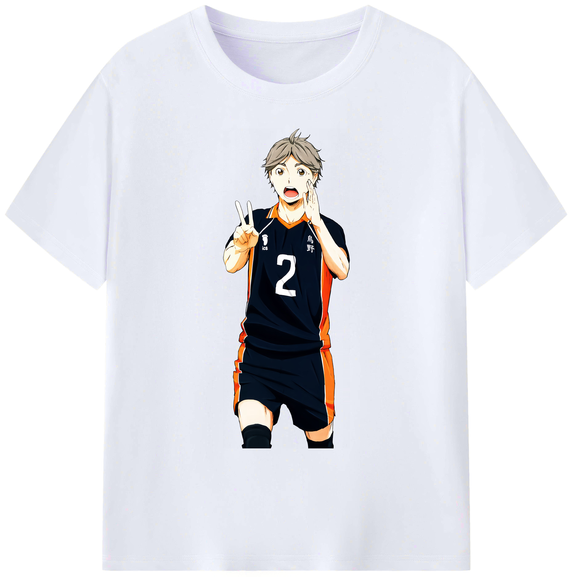 （画像用） ハイキュー!! Haikyu!! 綿100％ メンズ半袖Tシャツ｜肌触りやわらか＆通気性
