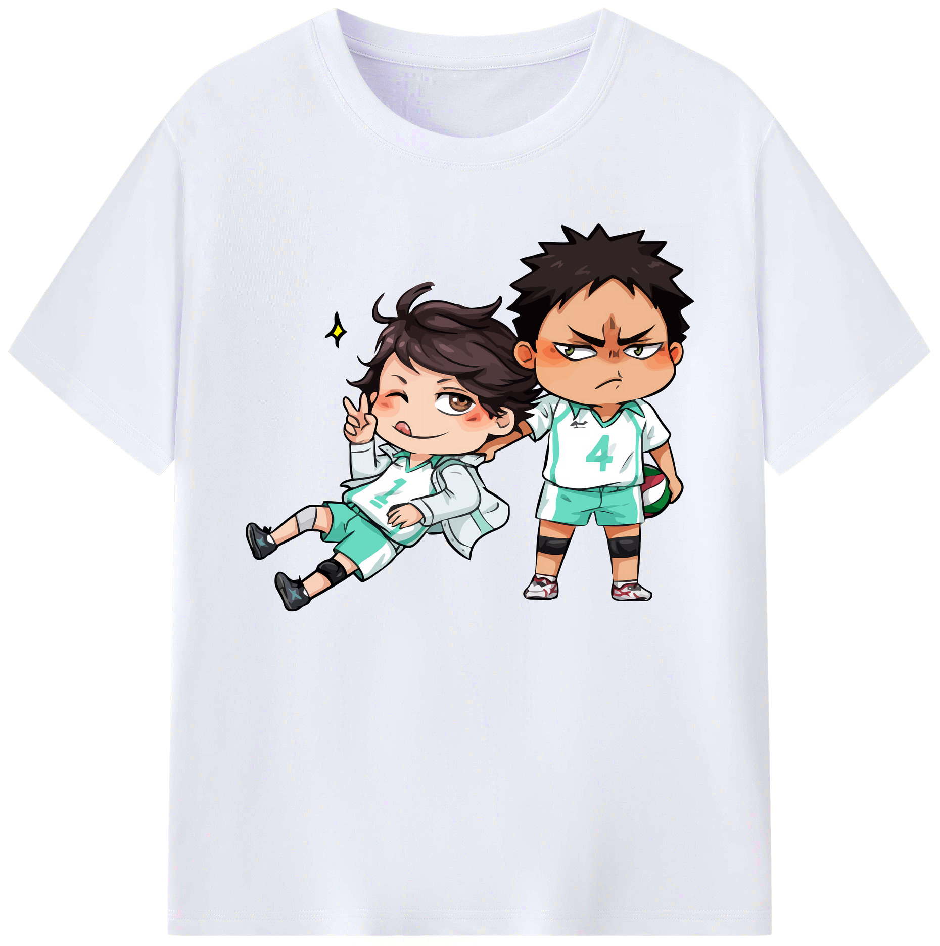 （画像用） ハイキュー!! Haikyu!! 綿100％ メンズ半袖Tシャツ｜肌触りやわらか＆通気性