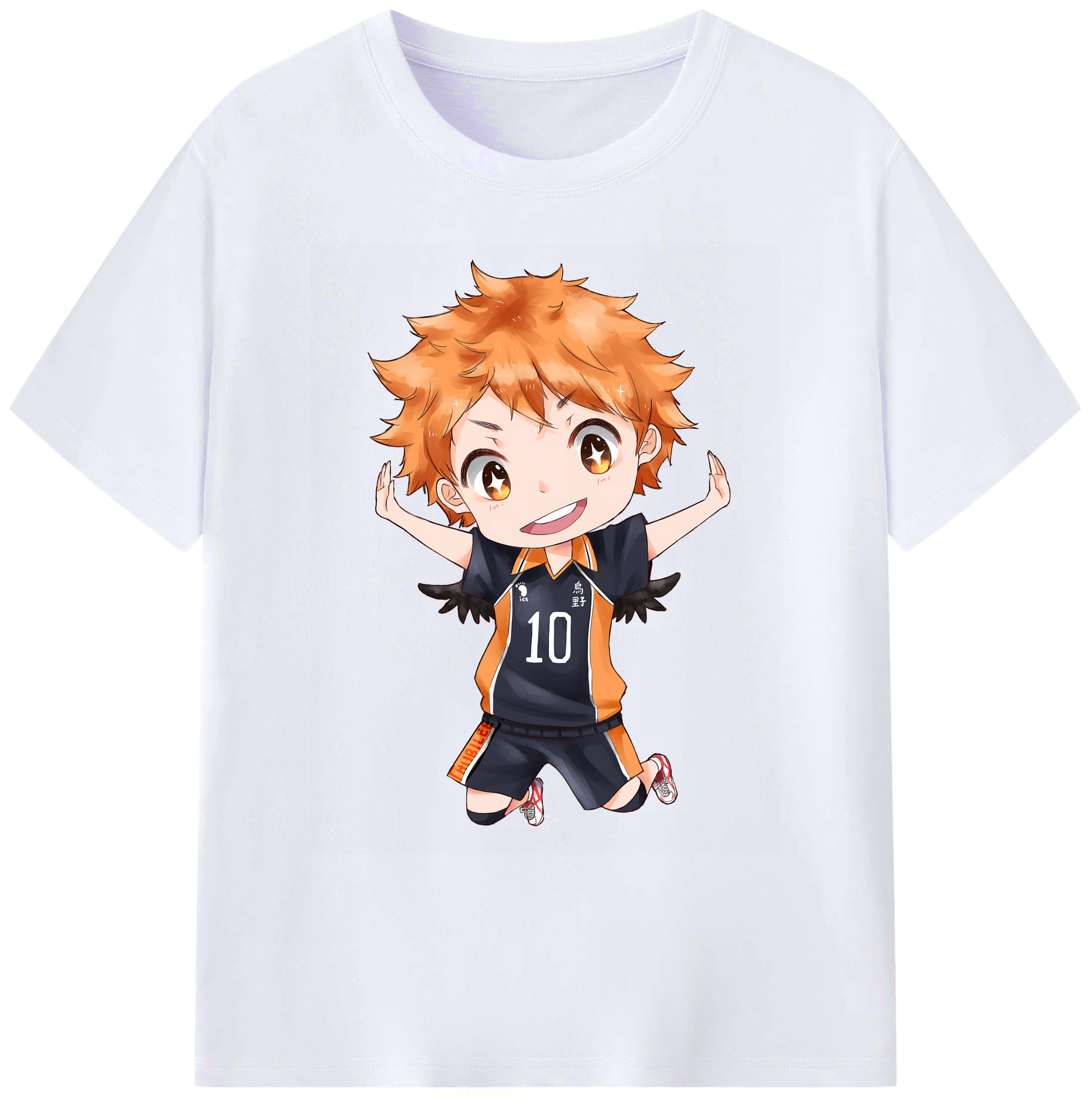 （画像用） ハイキュー!! Haikyu!! 綿100％ メンズ半袖Tシャツ｜肌触りやわらか＆通気性