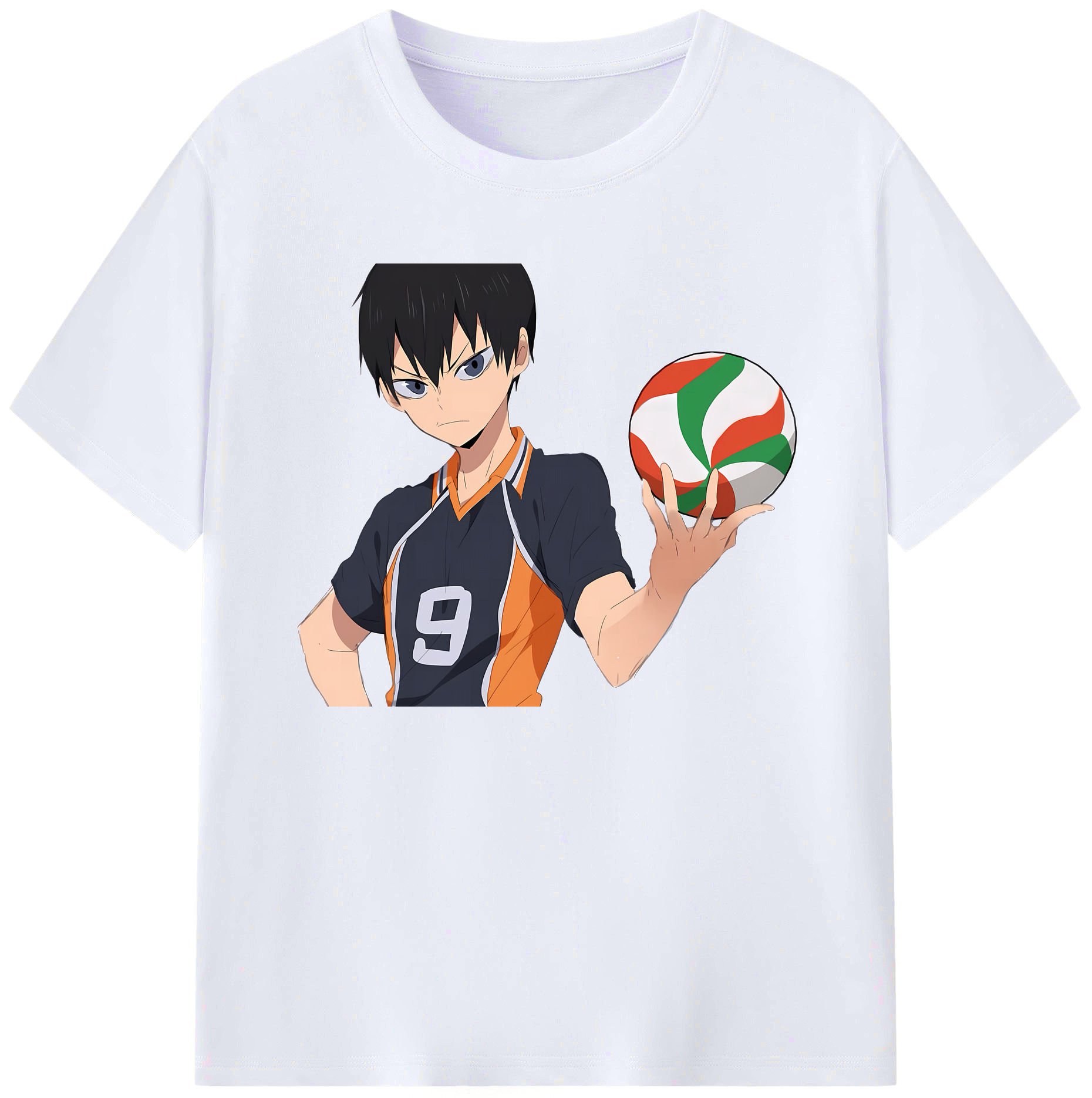 （画像用） ハイキュー!! Haikyu!! 綿100％ メンズ半袖Tシャツ｜肌触りやわらか＆通気性